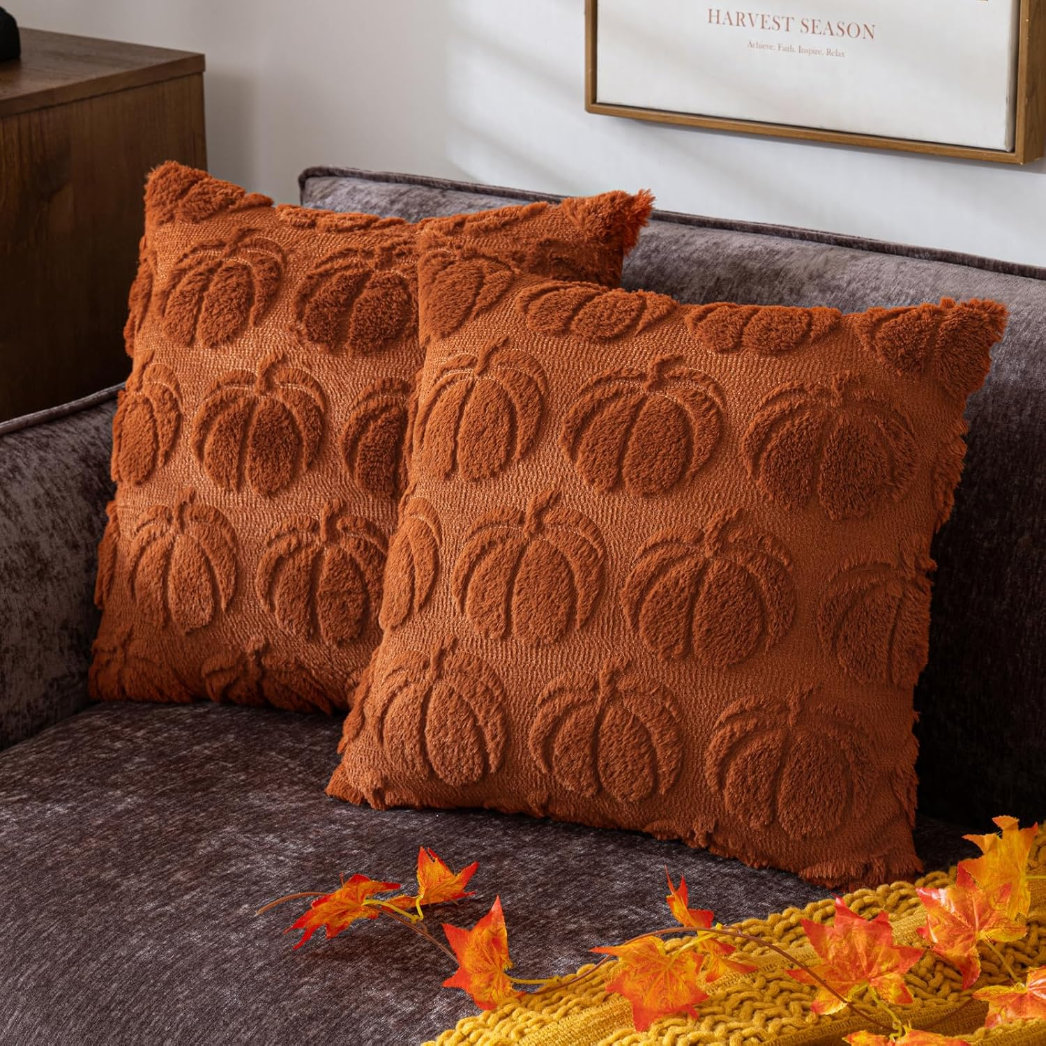 Pumpkin Fall Decorative Throw Pillow Covers 18