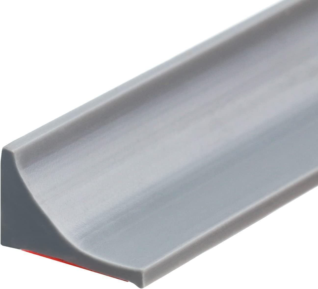 Collapsible Shower Threshold Water Dam, Self Adhesive Silicone Waterproof Barrier Bathroom and Kitchen Water Strip Dam Shower Guard for Dry And Wet Separation Caulk Seal Strip Edge Trim (39Inch, Grey)