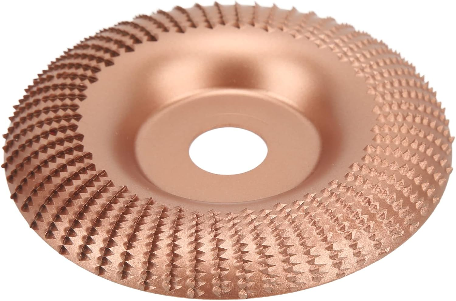 Wood Carving Disc, Tungsten Carbide Robust Construction Wood Shaping Wheel No Deformation Durable for Woodworking (Rose Gold)