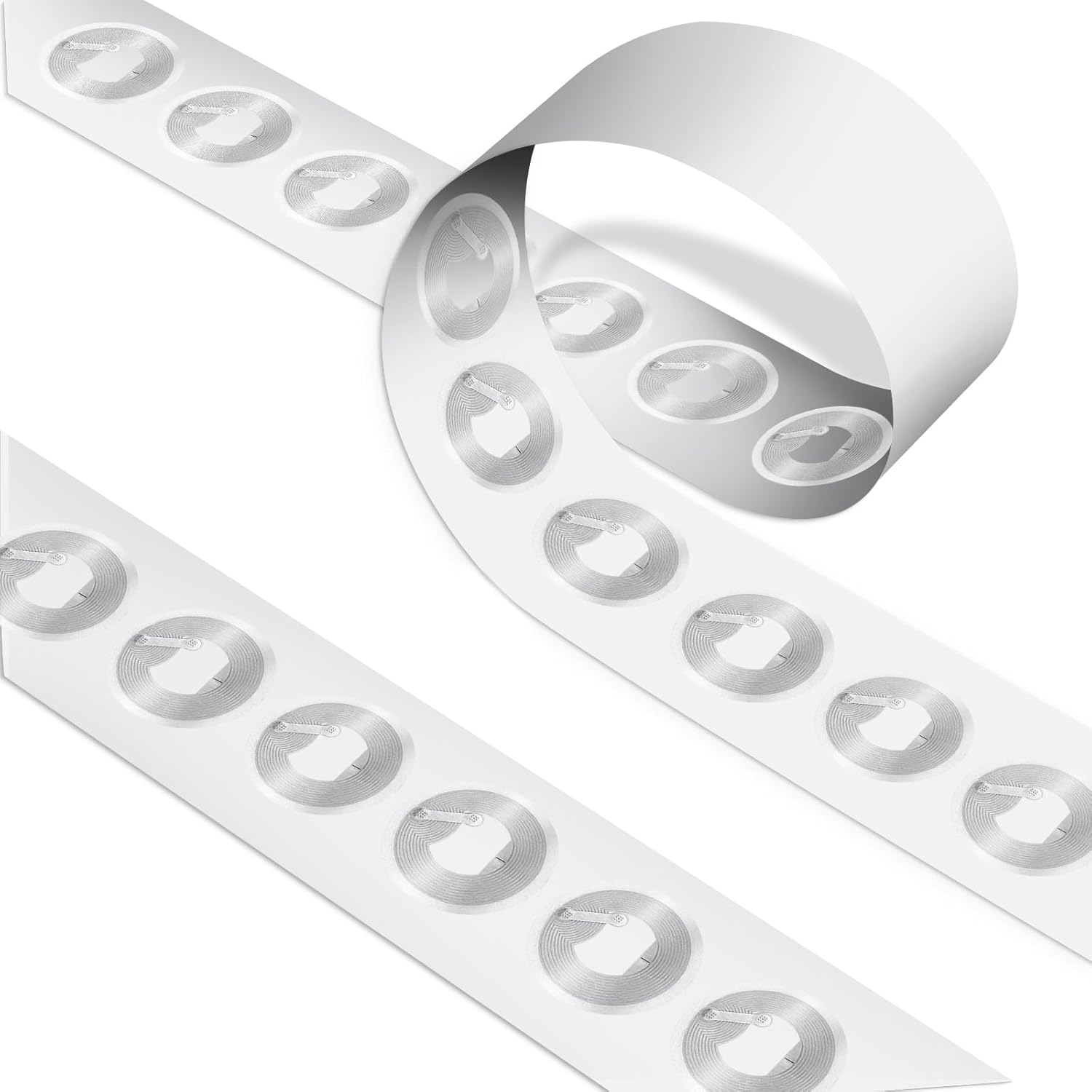 50 Stück NFC Tag Sticker Mit Original Ntag215 Chip Nfc-Tags Transparent RFID Tags Programmierbar 504 Byte Chip Wiederbeschreibbar Nfc-Chip Für Alle Nfc-Fähigen Handys Und Geräte
