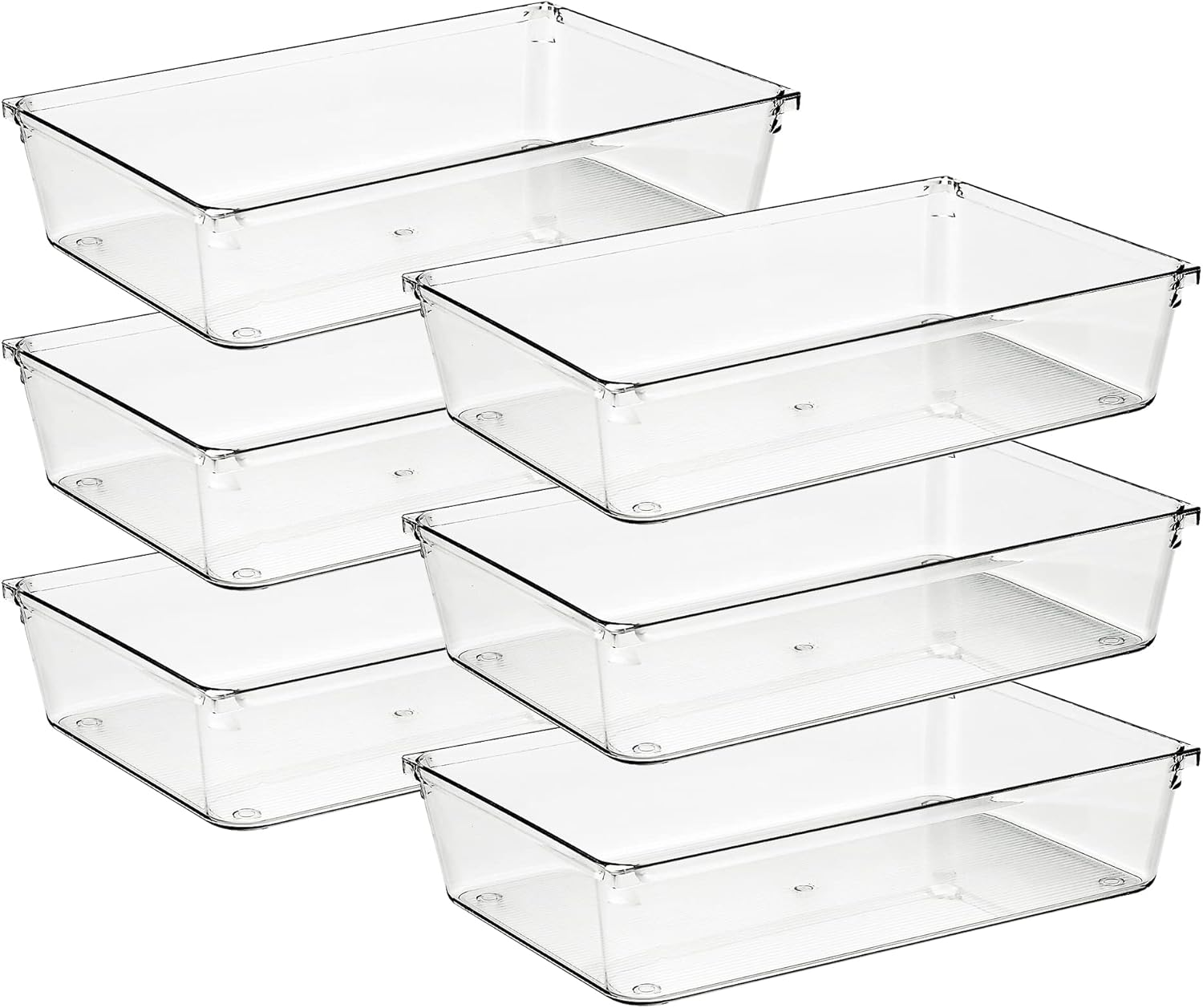 6 Pack Drawer Organizer - 6