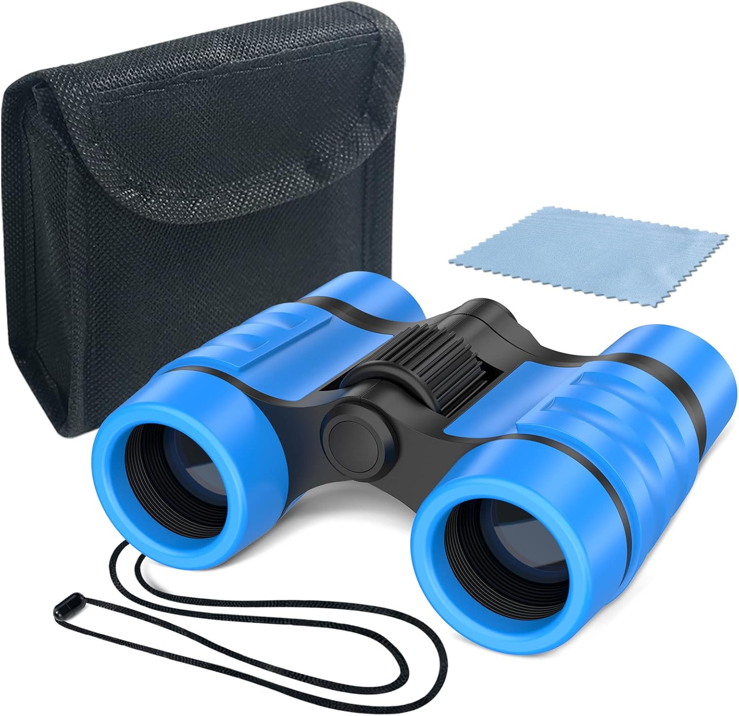 Kids Binoculars Outdoor Toy Telescope for Ages 3-10+ Boys & Girls Blue New