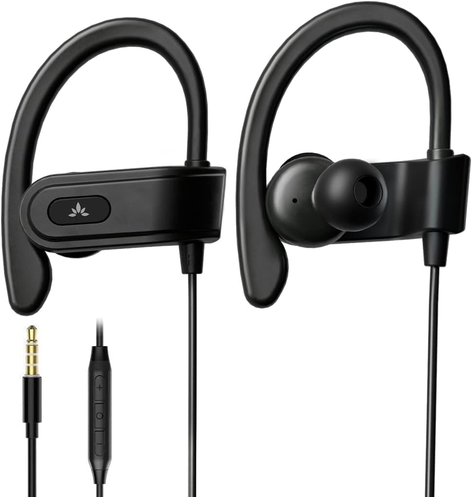 Avantree E171 - AUX 3.5Mm Wired Earbuds with Microphone & In-Line Volume Control