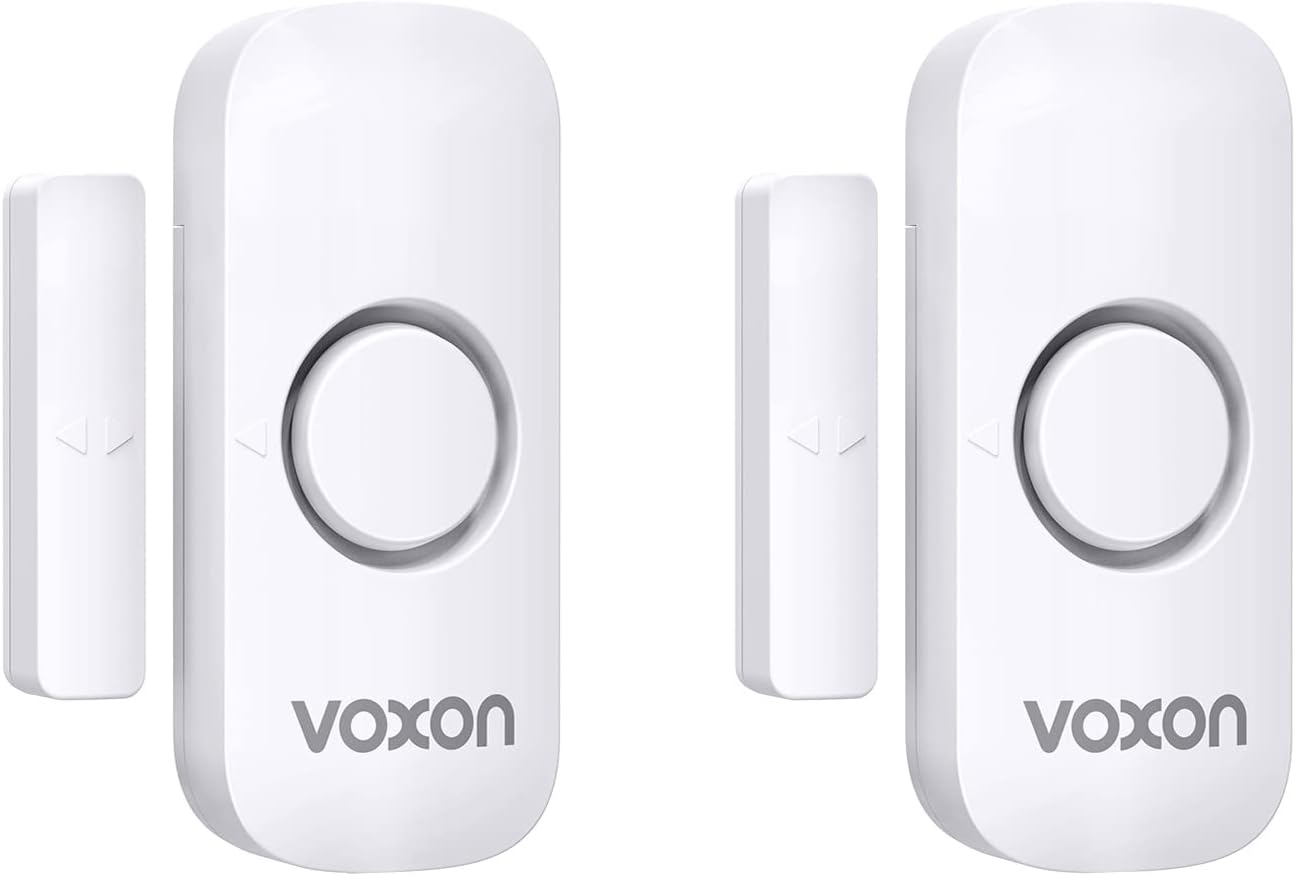 Door Alarms for Kids Safety, Window Alarm Door Alarm for Home Security Personal Security Window Alarms Sensor Burglar Door Alarm for Pool, Cars, Sheds, Caravans DIY Kit Pack of 2