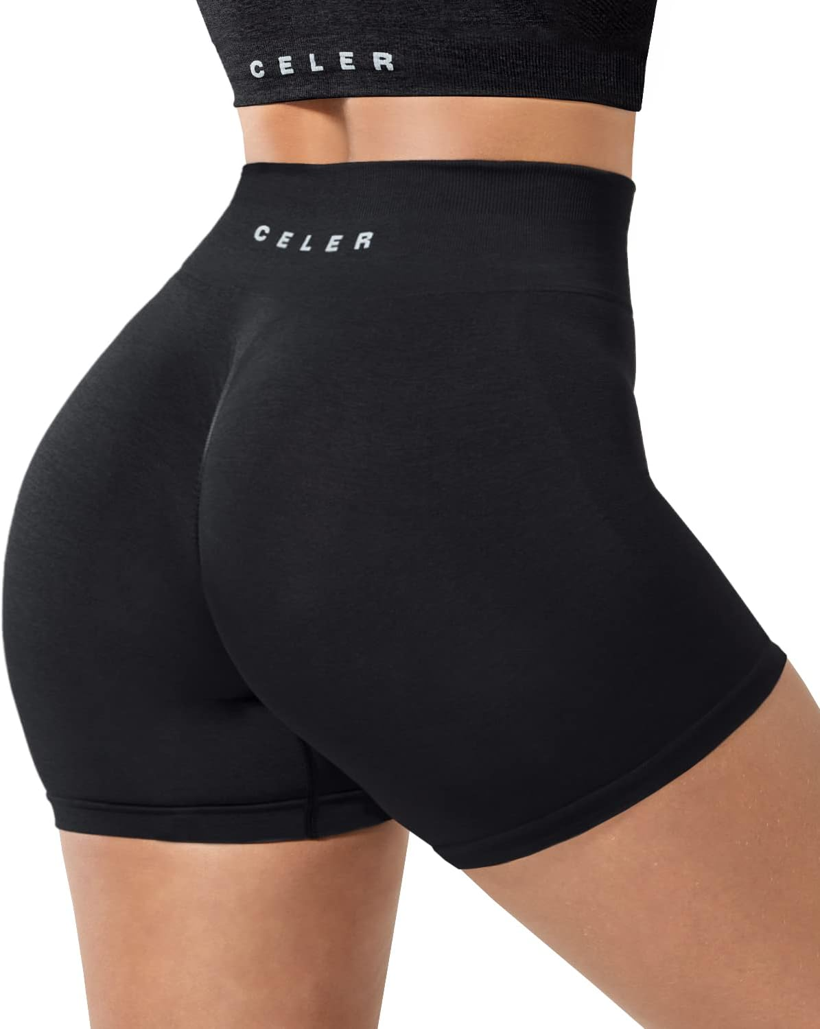 Womens Workout Shorts Seamless Scrunch Butt Gym Shorts High Waisted Yoga Athletic Booty Shorts