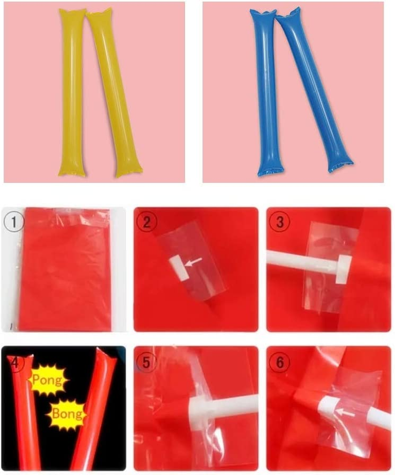 Creatyi 40 PCS Thicken Bam Bam Thunder Sticks Cheering Sticks Cheerleading Ch... - Picture 7 of 15