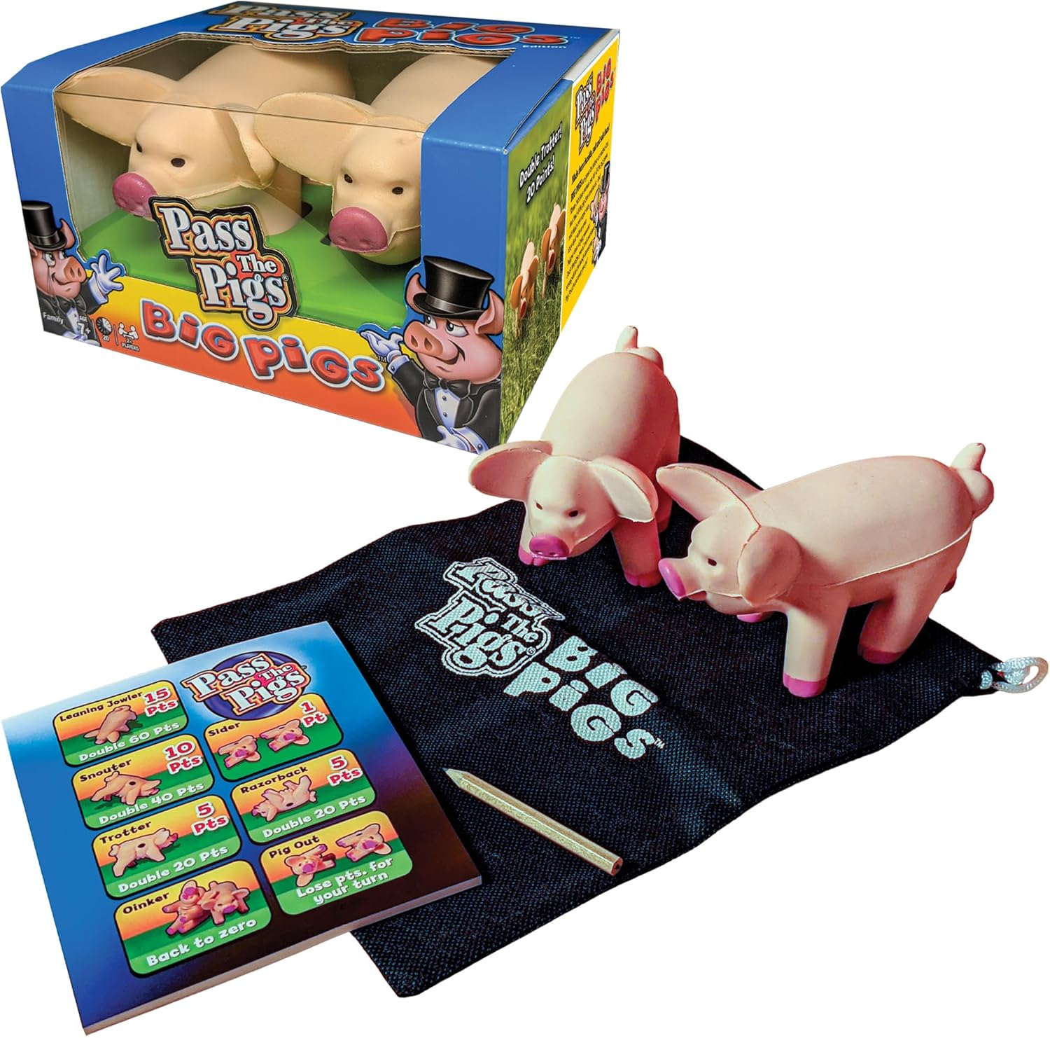 Pass the Pigs Big Pigs by Games USA, Hysterical Pig-Dice Rolling
