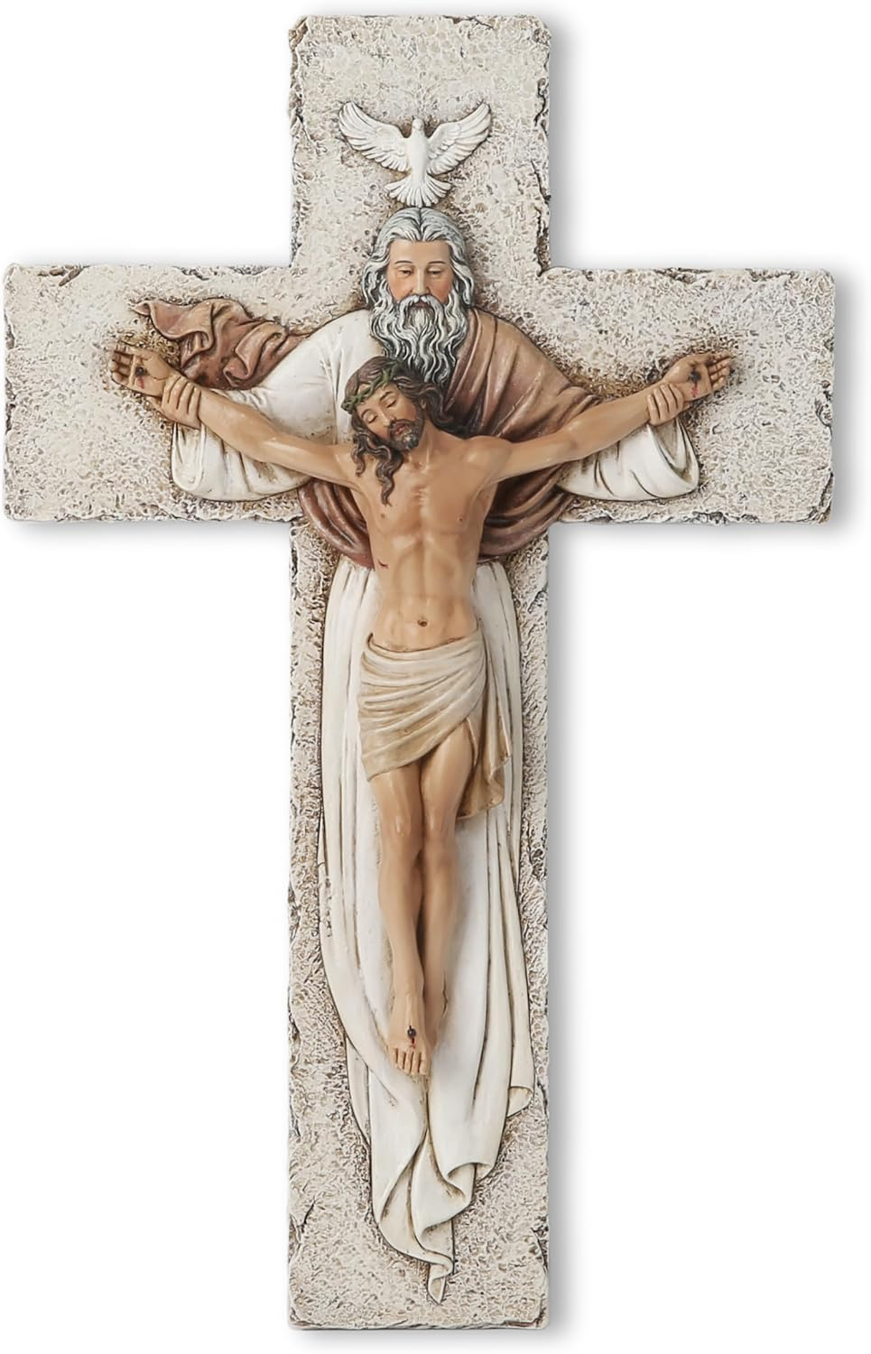 BC Catholic Holy Trinity Crucifix Wall Cross, 9.5
