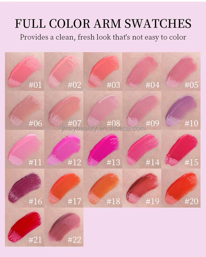 Big Brush 22 Colors Lip Moisturizing Glaze Vegan Private Label Lipgloss Created My Own Makeup Brand Custom Logo Glossy Lip Gloss