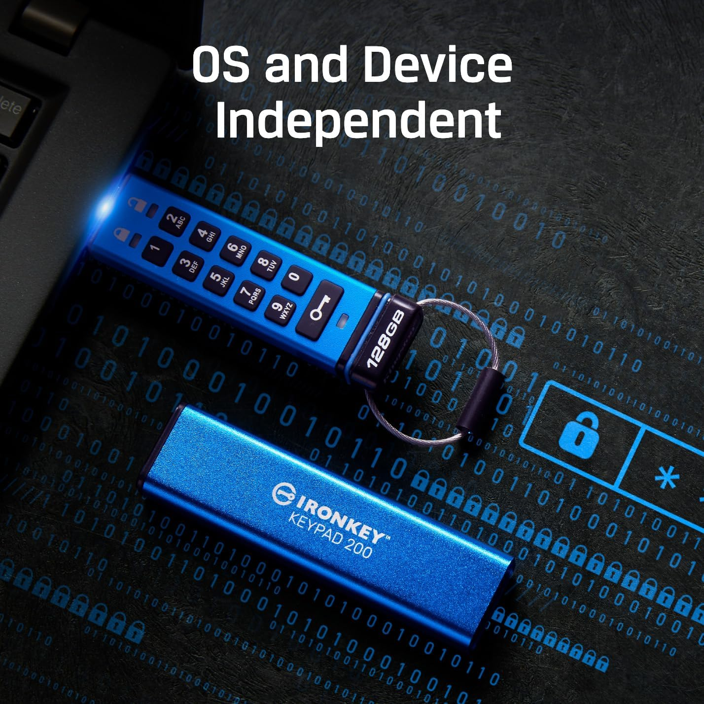 Kingston Ironkey Keypad 200 USB-C 32GB Encrypted Flash Drive | OS Independent... - Picture 5 of 15