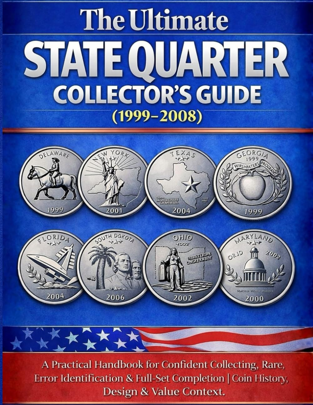 The Ultimate State Quarter Collector’s Guide (1999–2008): A Practical Handbook for Confident Collecting, Rare Error Identification & Full-Set Completion | Coin History, Design & Value Context