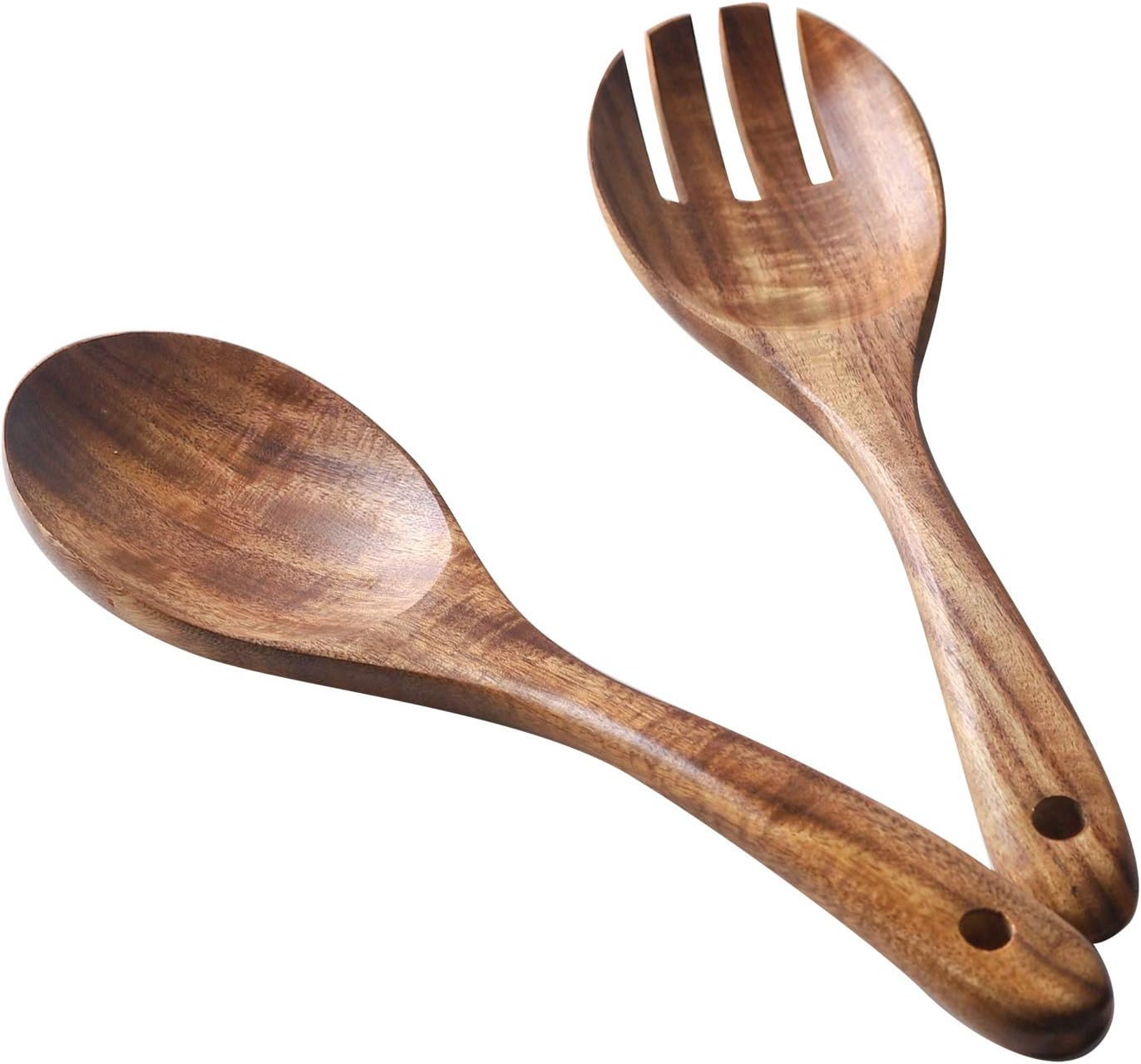 Acacia Salad Servers,10-inch,set of 2 (Acacia salad servers)