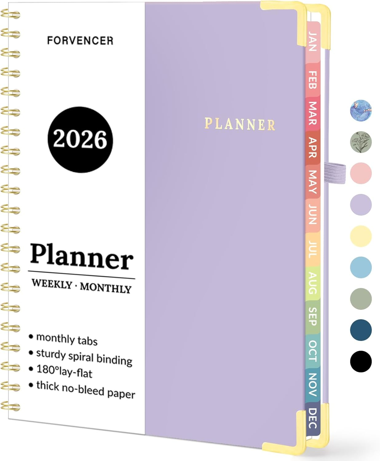 2026 Planner,  Calendar Planner Weekly and Monthly, Jan 2026-Dec 2026, 8.5