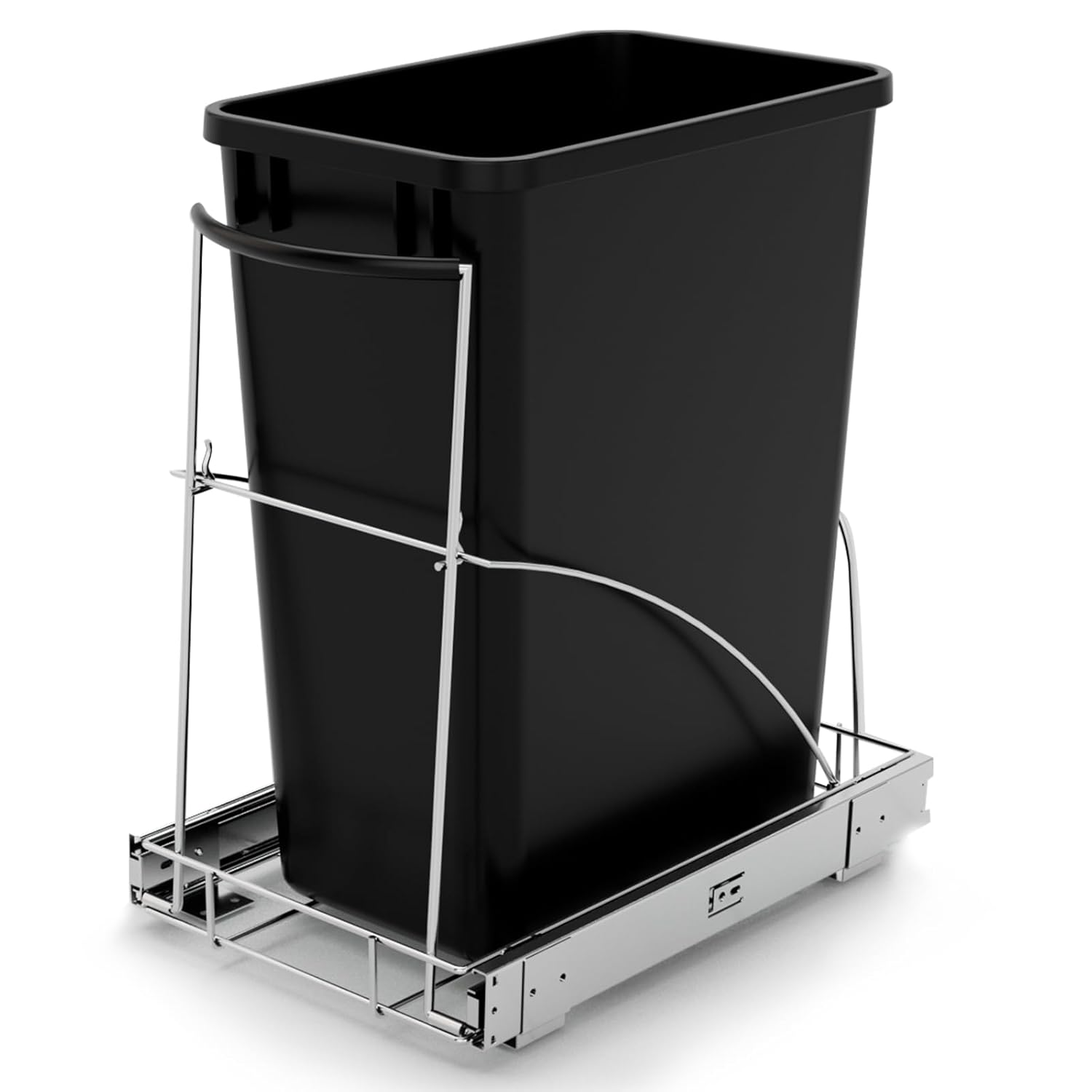 Pull Out Trash Can under Cabinet，Under Sink Slide Out Garbage for Kitchen，Requires 13