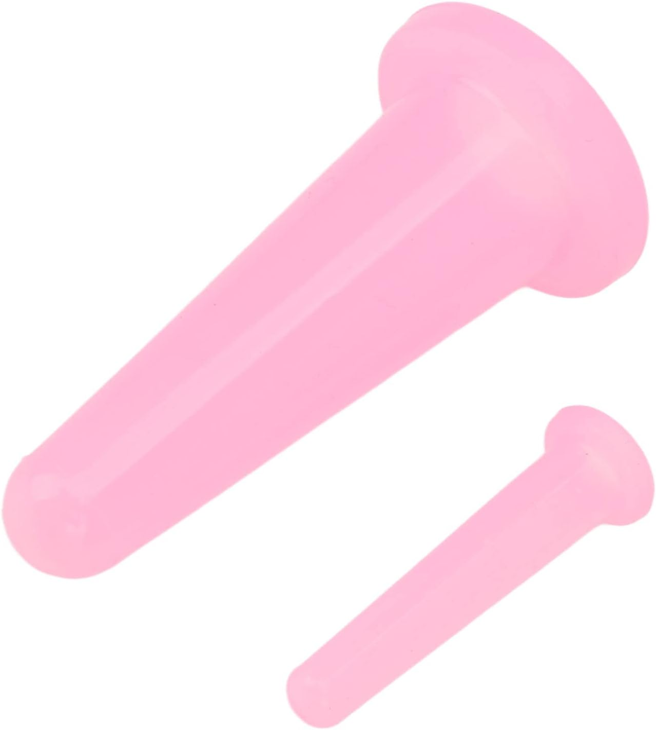 2Pcs Pink Cupping Set,Mini Silicone Face Cupping Set Vacuum Suction Massage Cups anti Cup Facial Cupping Set for Adults,Body and Face,Anti Wrinkle,Promotes Sleep Health Care Health and Household