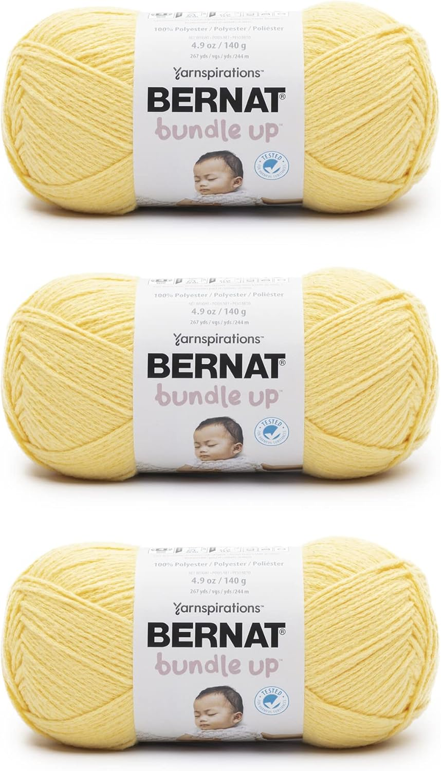 Bernat Bundle Up Green Mist Yarn - 3 Pack of 141g/5oz - Polyester - 4 Medium ... - Picture 4 of 13