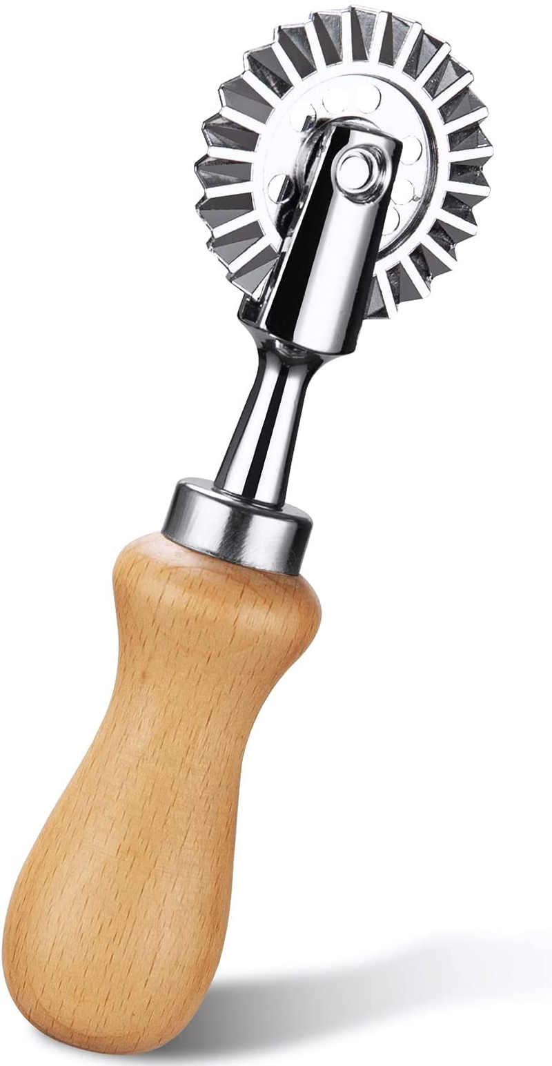 Pastry Wheel Cutter - Pasta Cutter Wheel - Ravioli Crimper Cutter Wheel for Home and Kitchen Use, 1.3Inch