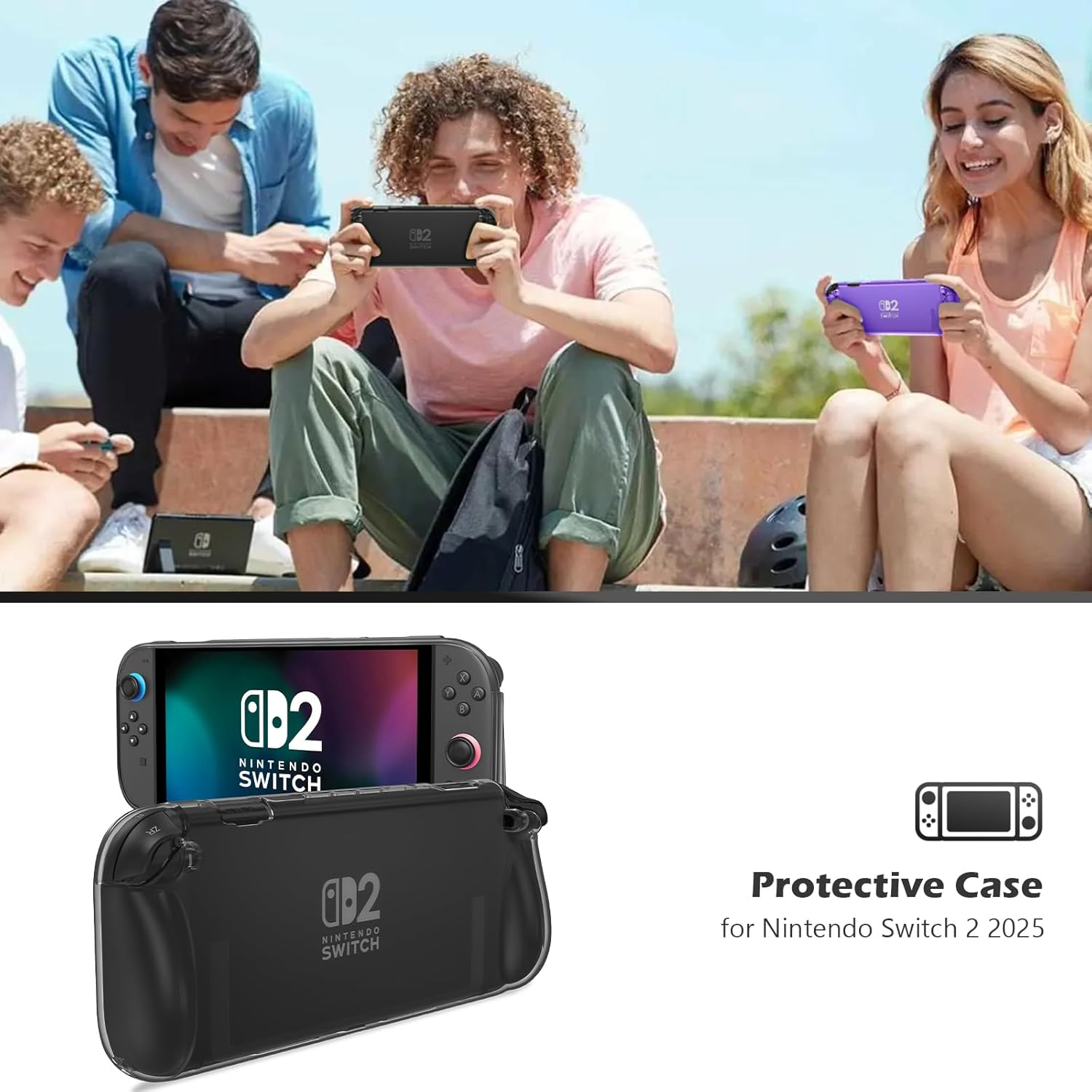 ProCase Protective Case for Nintendo Switch 2 2025, Clear Cover Protector Swi... - Picture 9 of 15