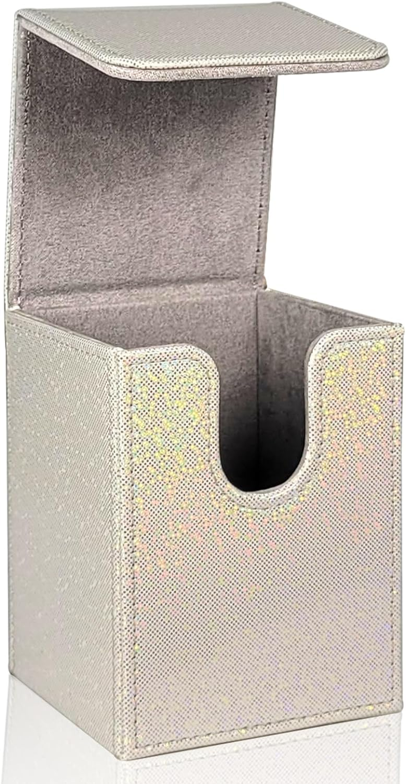 Dmoicols Sparkly Card Deck Box Holds 100+ Single Sleeved Cards ,Leather Card ... - Picture 19 of 19