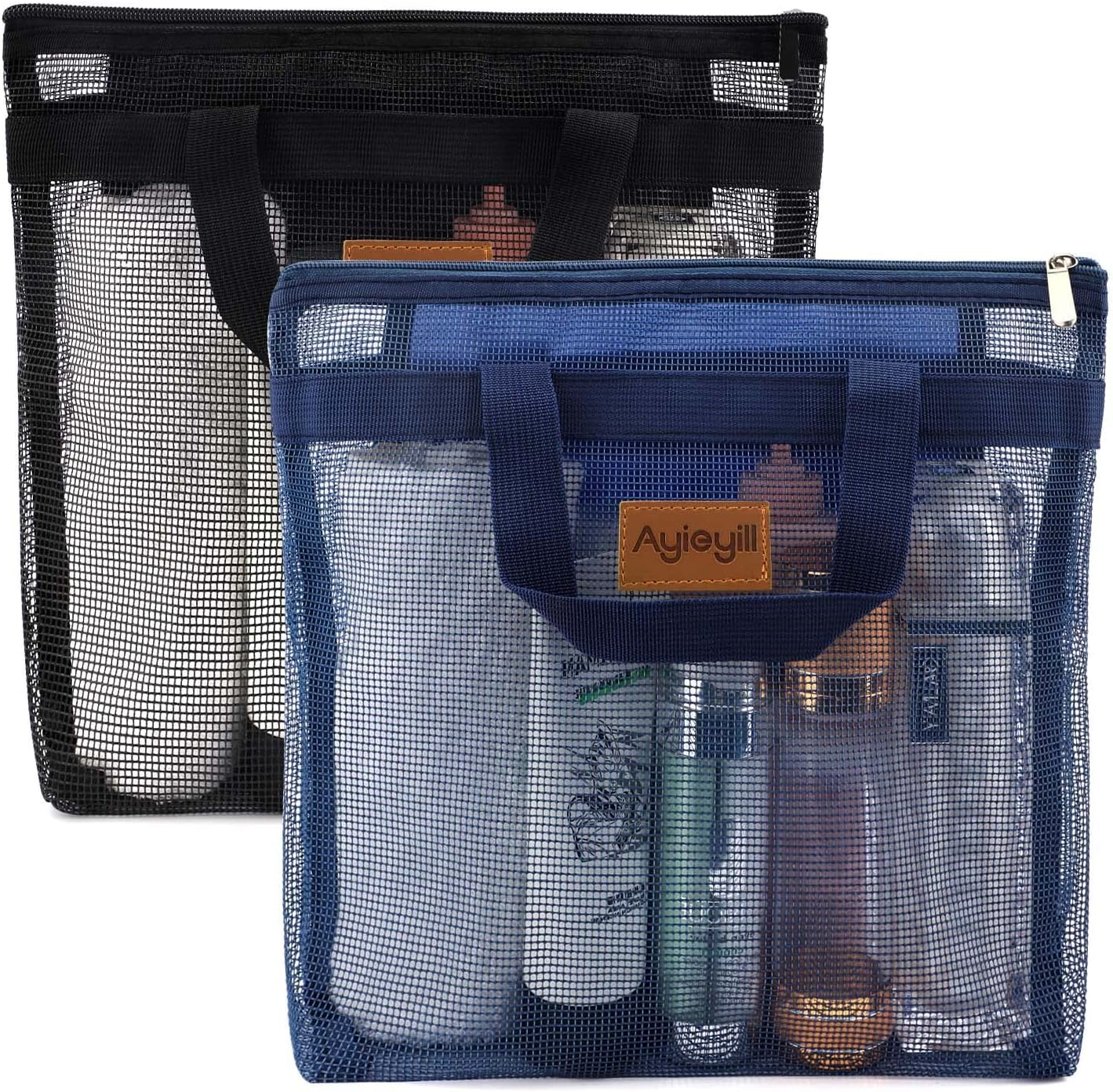 Shower Mesh Caddy Bag Hanging Toiletry Organizer 2pcs