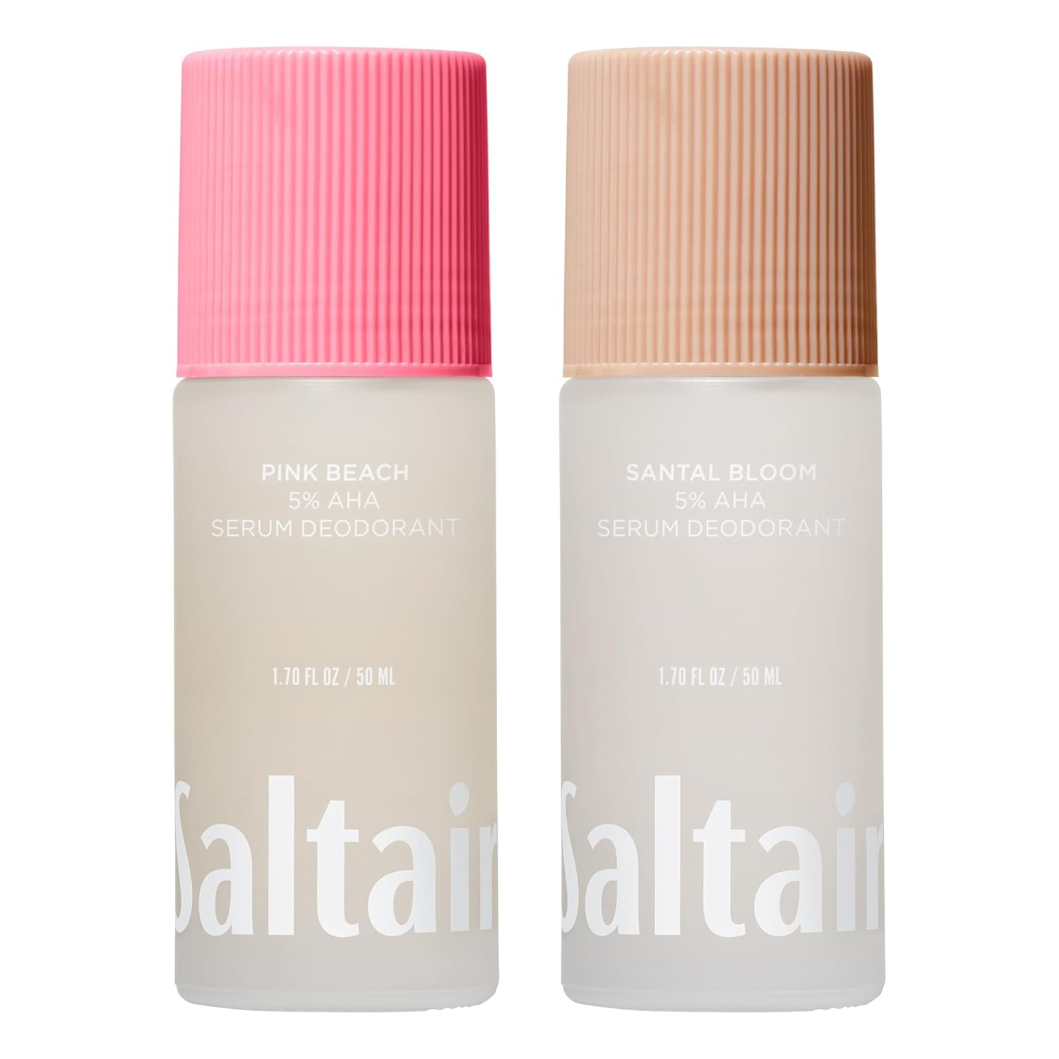 Serum Deodorant Signature Scents 2 Pack. 5% AHA Formula. Lactic Acid and Mandelic Acid Deodorant. Aluminum Free Odor Control for Women. Travel Essentials, 2X 1.7Oz Roll On