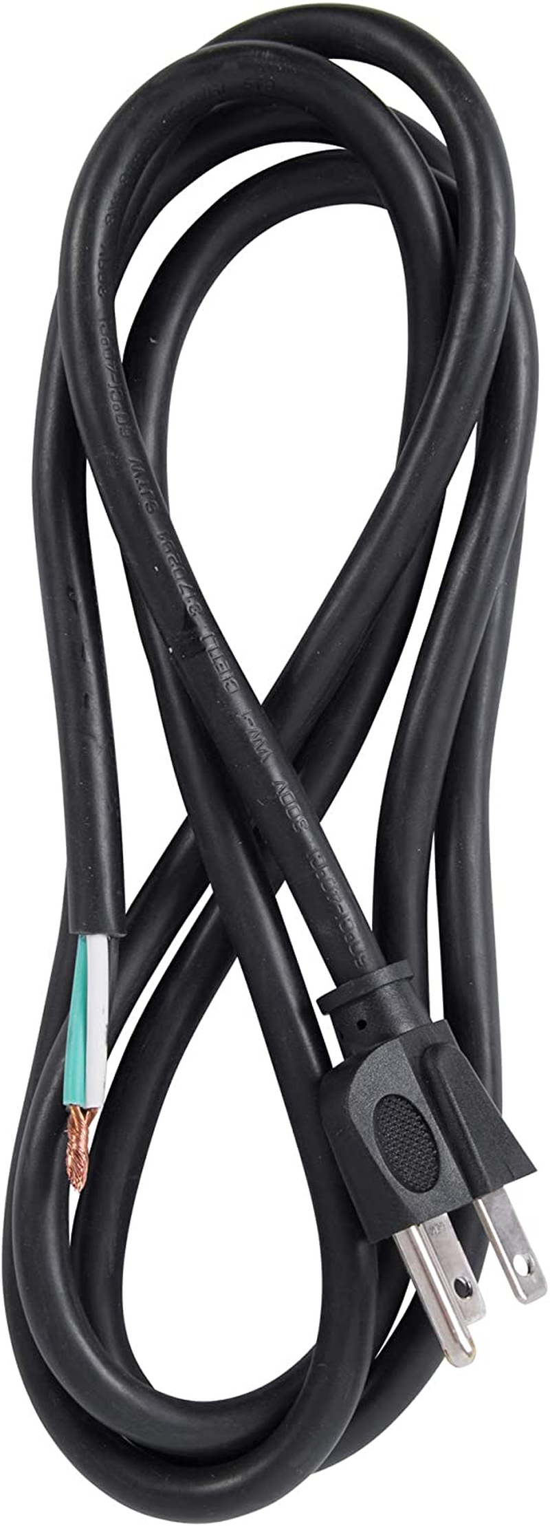 Nvent Gardner Bender PS915143 9 Ft 14/3 SJTW Replacement Power Cord, 15 Amp 125V Appliance Cord, 3-Prong Grounded Plug, Heavy Duty Outdoor Rated Black (Formerly: Bergen)