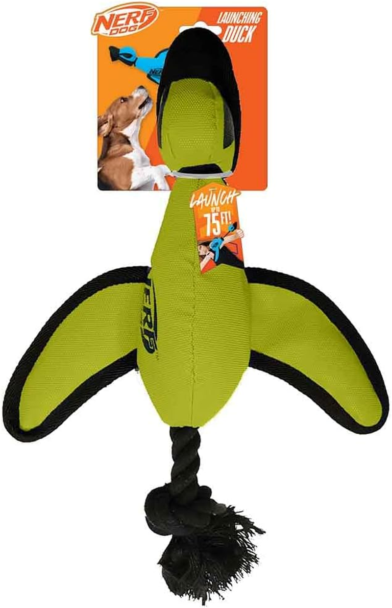 Trackshot Launching Duck Dog Toy, 16.5 Dog Fetch Toy for Medium and Large Breeds, Green