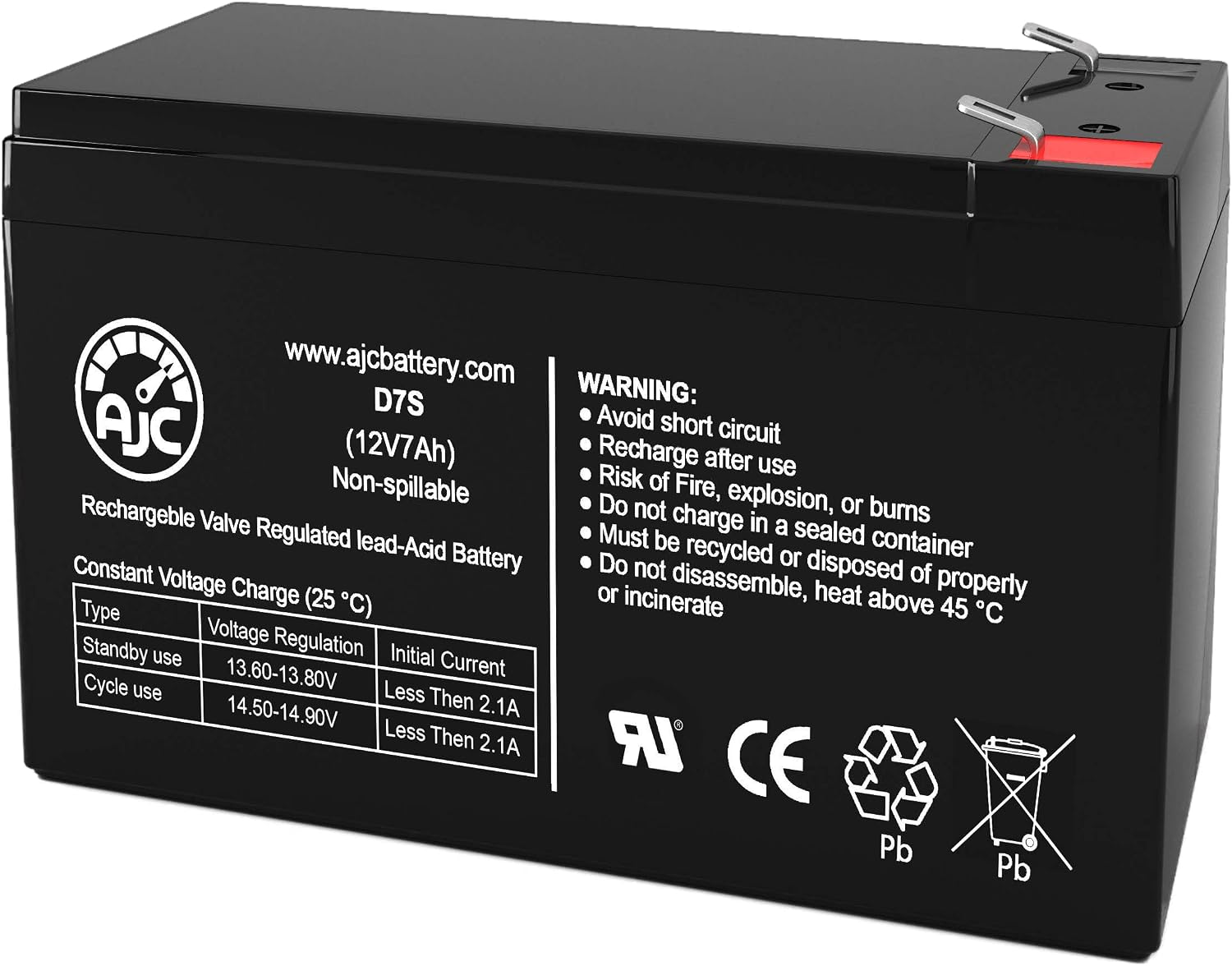 Battery Compatible with Uenjoy 2 Seats Kids Car Racer 12V 7Ah Ride-On Toy Battery