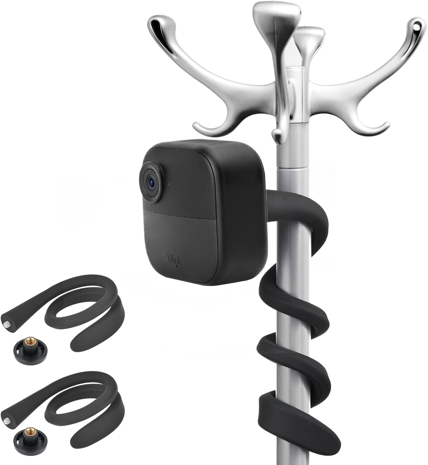 ALERTCAM 2Pack Flexible Twist Mount for Blink XT, Blink XT2, Blink Mini, Blink Outdoor 4 (4Th Gen) / (3Rd Gen) Wireless Home Security Camera System - Black