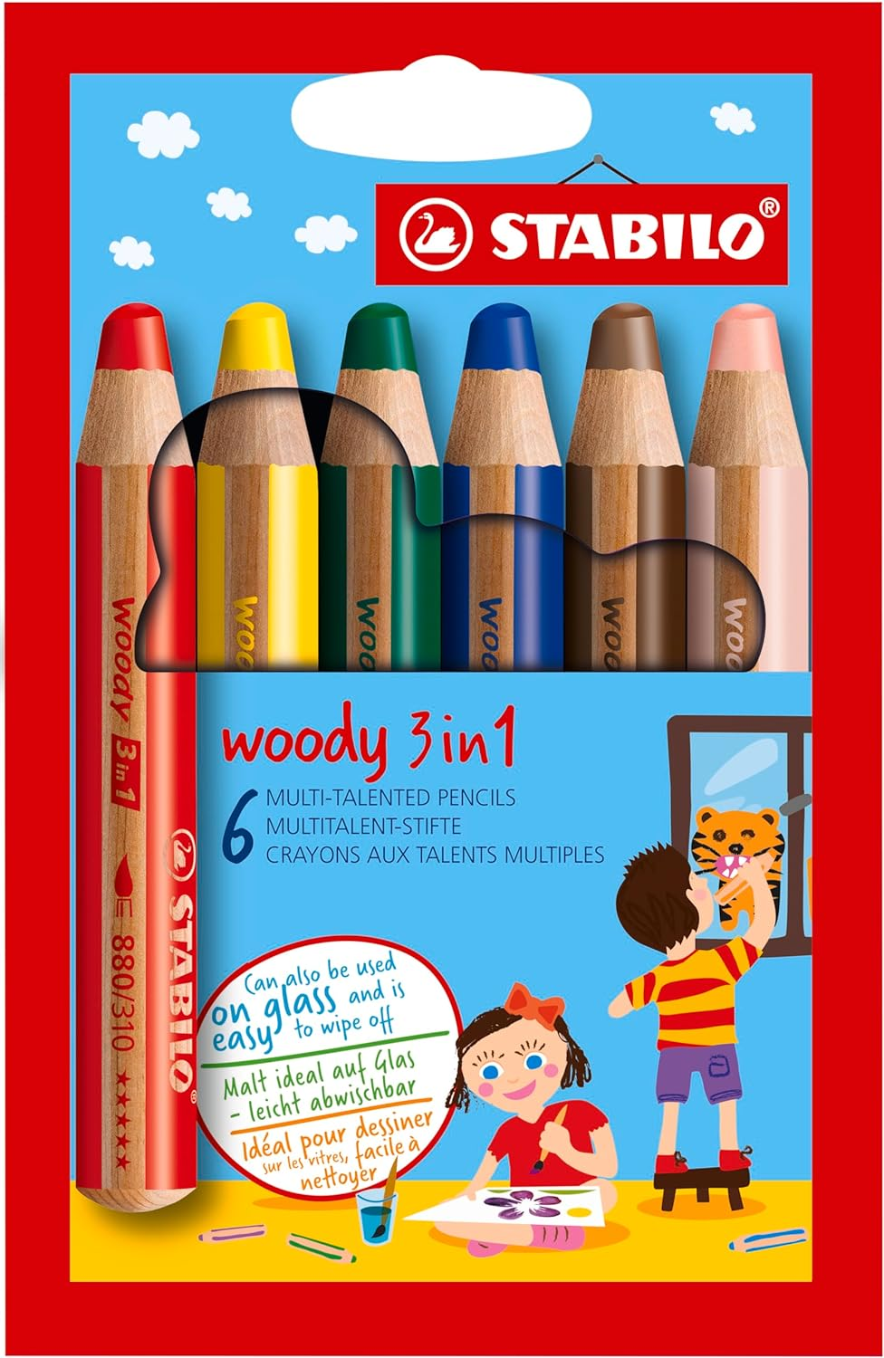Multi-Talented Pencil STABILO Woody 3-In-1 Box Set of 18 Assorted Colours + S... - Picture 12 of 12
