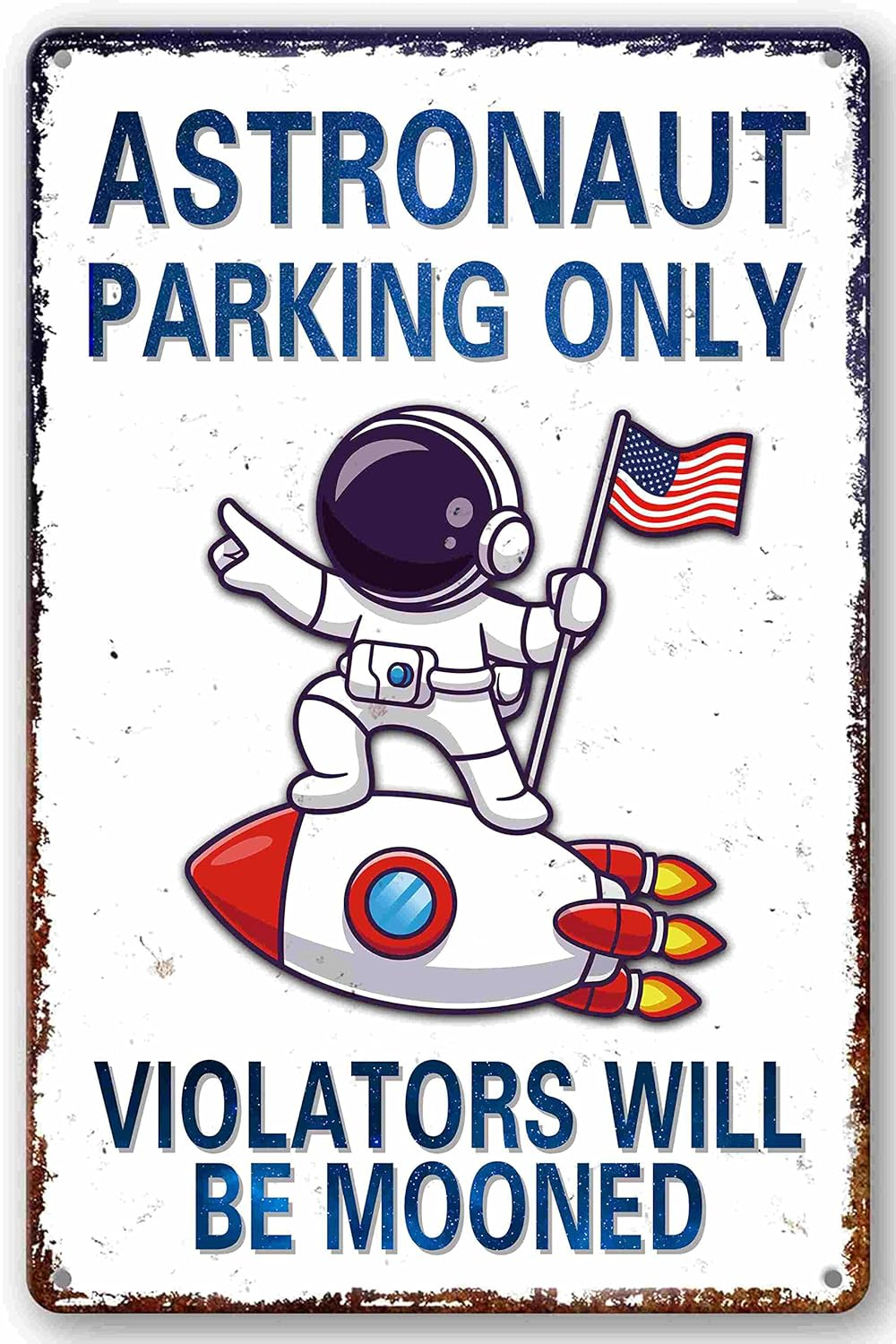 Perfect Space Gifts for Kids - Astronaut Parking Only Sign - Outer Space Them... - Picture 10 of 14