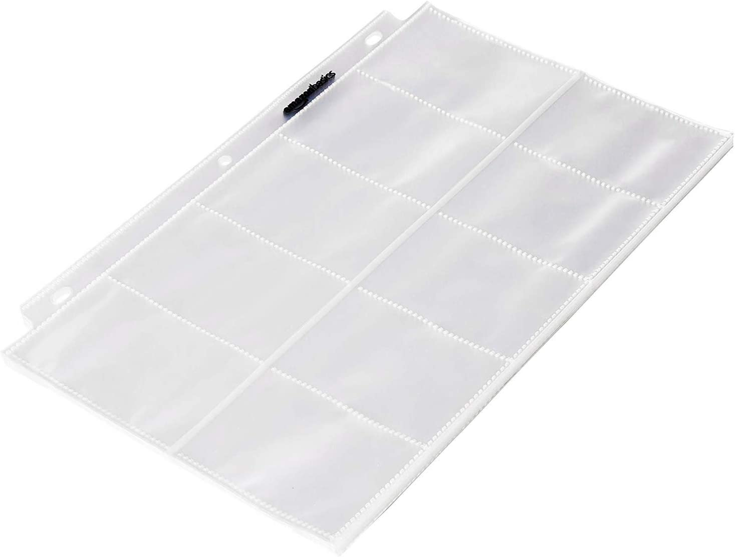 Amazon Basics Plastic Business Card Holder Sleeves for 3-Ring Binder,  Transparen | eBay