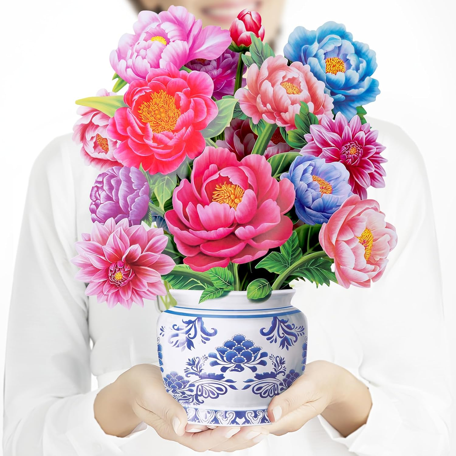 Pop up Flower Card, 3D Paper Flowers Bouquet – 14