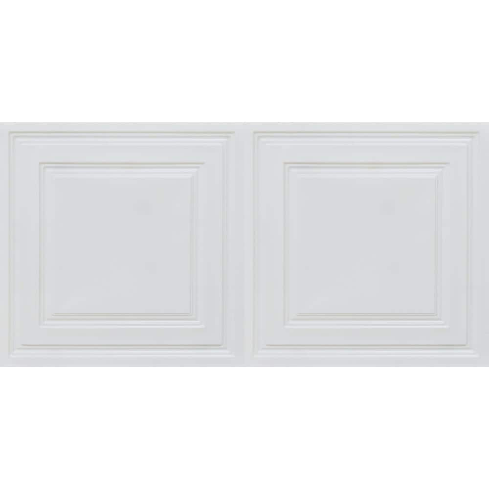 Economy PVC Lay-In Ceiling Tile Pack 2 X 4 Feet 80 Square Ft Per Box White