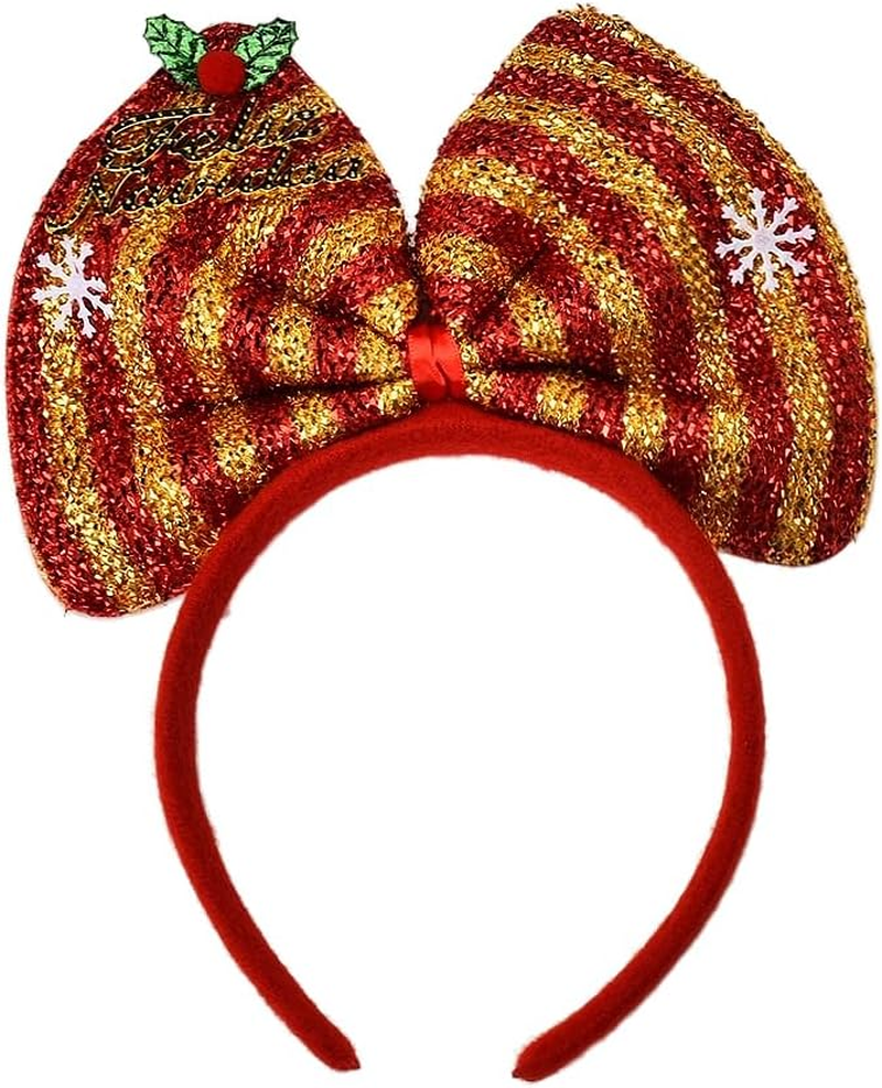 Big Christmas Hair Bow Hairband Christmas Tree Headband Xmas Ornaments Christ... - Picture 10 of 15