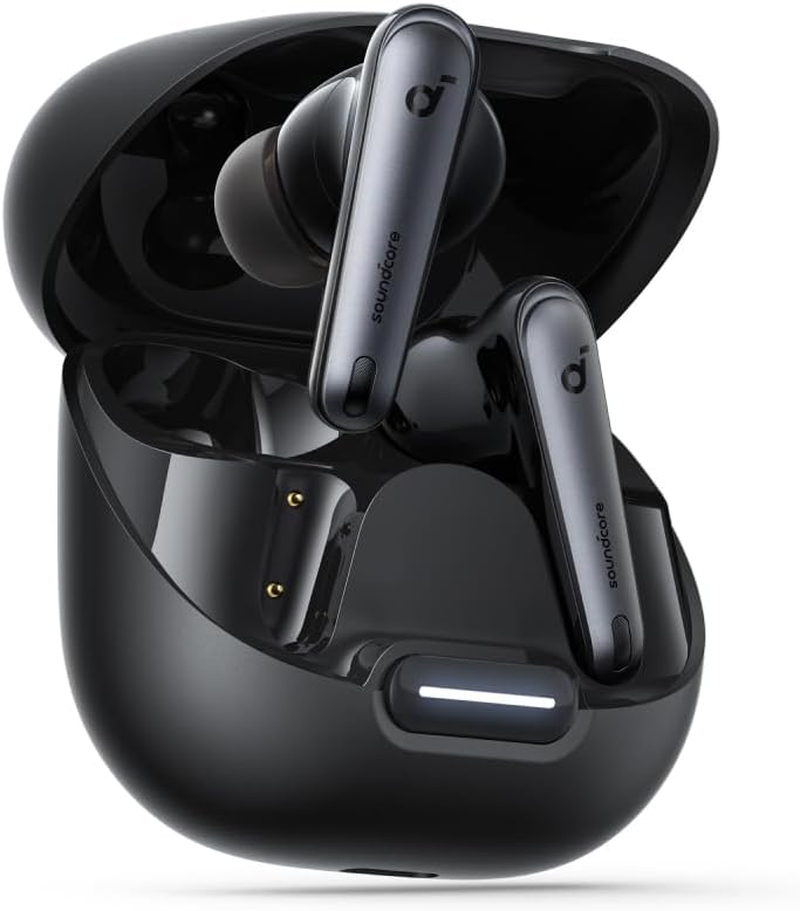 Soundcore by Anker Liberty 4 NC Wireless Earbuds, 98.5% Noise Reduction, Adaptive Noise Cancelling to Ears and Environment, Hi-Res Sound, 50H Battery, Wireless Charging, Bluetooth 5.3