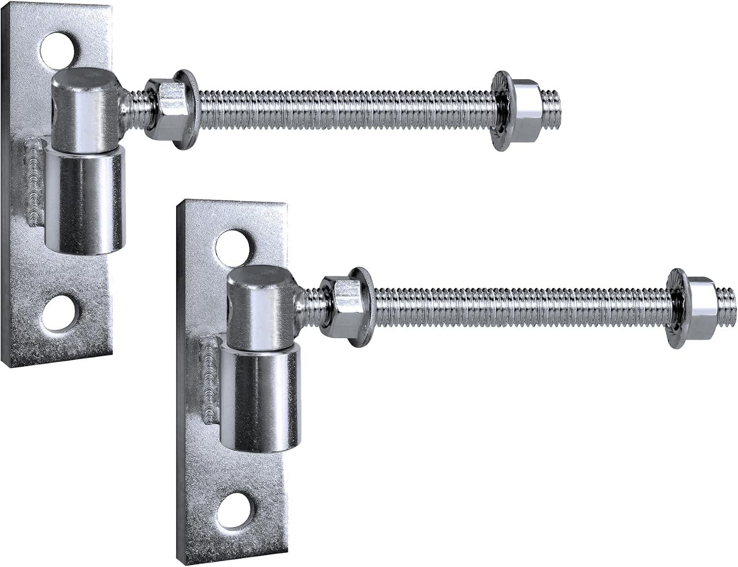 Gate Hinges Heavy Duty Wood Fence,J Bolt Gate Hinge for Wood Fence,Gate Hinges for Metal Gates, Steel Welded Hinge for Farm Gate, 8 Inch 2Pack (8 Inch)