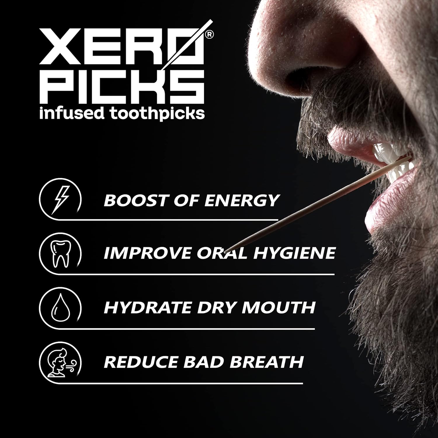 Xero Picks Energy Infused Flavored Toothpicks with Caffeine, B12 and B6 (Vari... - Picture 4 of 14