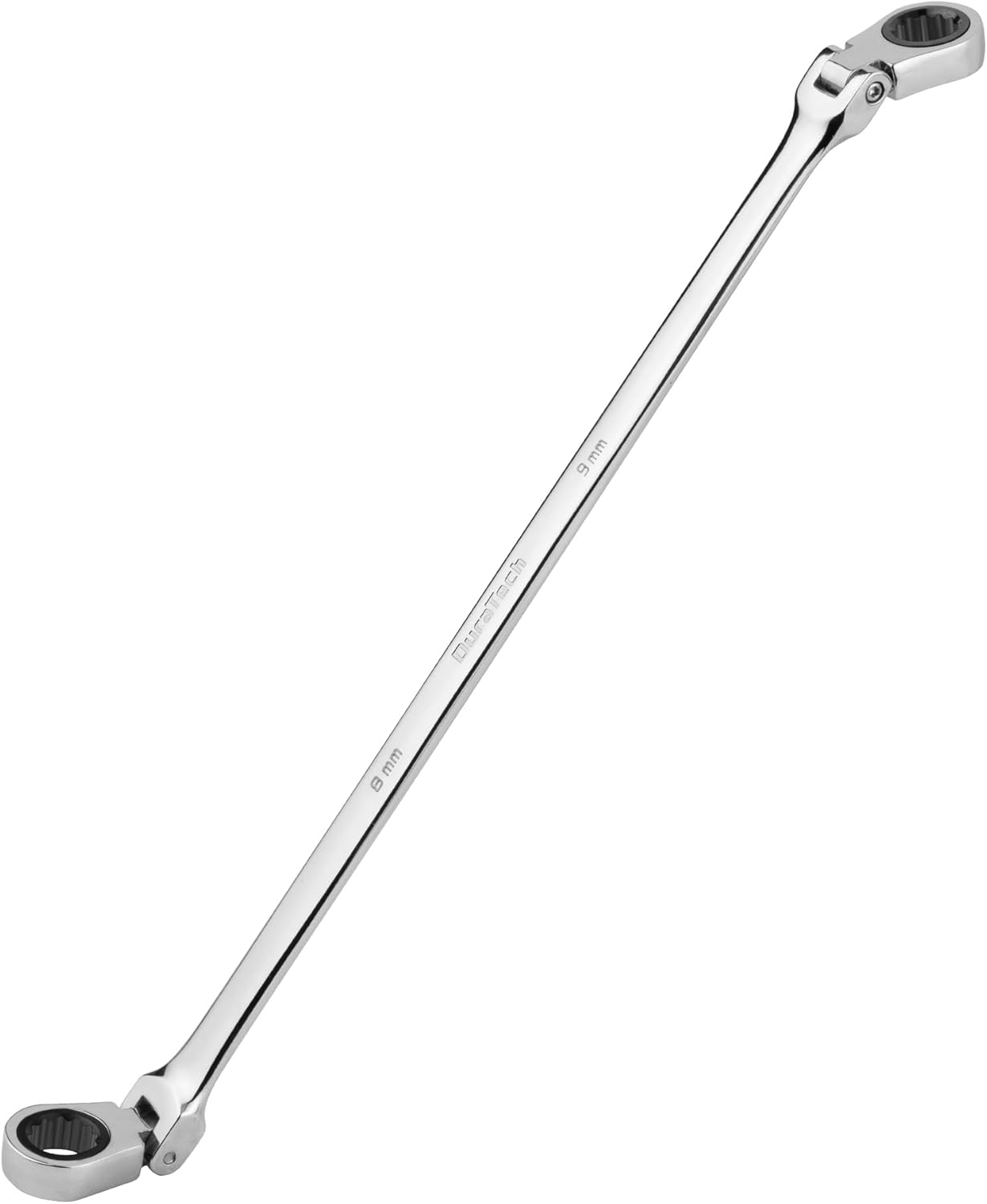 8 * 9 Mm Extra Long Flex-Head Ratcheting , Metric, CR-V Steel