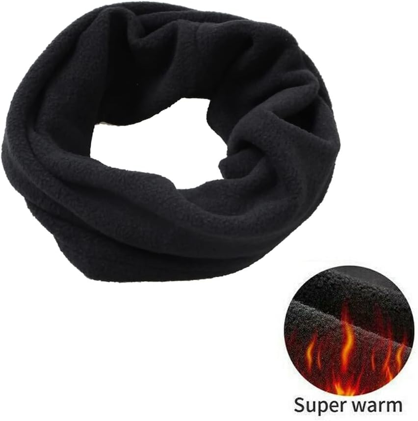 Winter Warm Fleece Snood Scarf Neck Warmer Beanie Hat Ski Balaclava Men Women - Picture 10 of 19