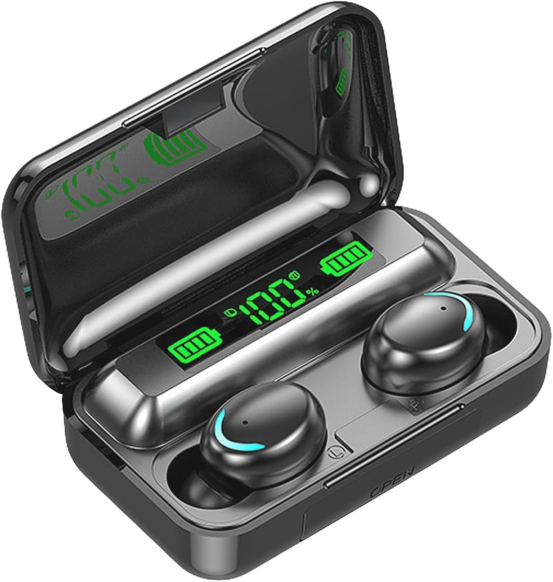 Wireless Earphones, Wireless Earbuds, Hifi Stereo, Bluetooth 5.3 Touch Control Noise Rduction Headphones, Mini Eear Buds Mic In-Ear Headphones IPX7 Waterproof Led Display for Smartphone