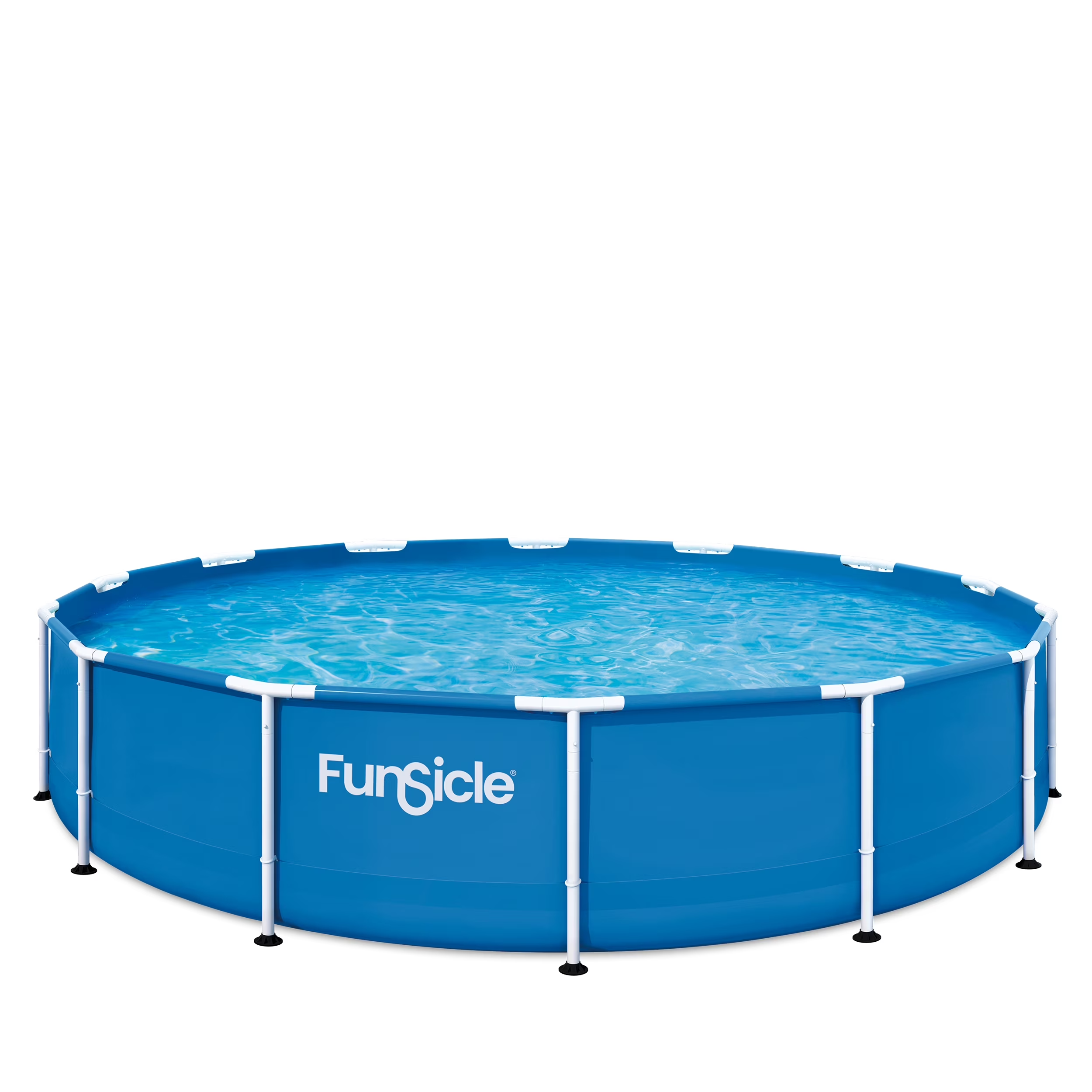 14Ft Round Above Ground Adventure Swimming Pool Pump Included Auto Skimmer 