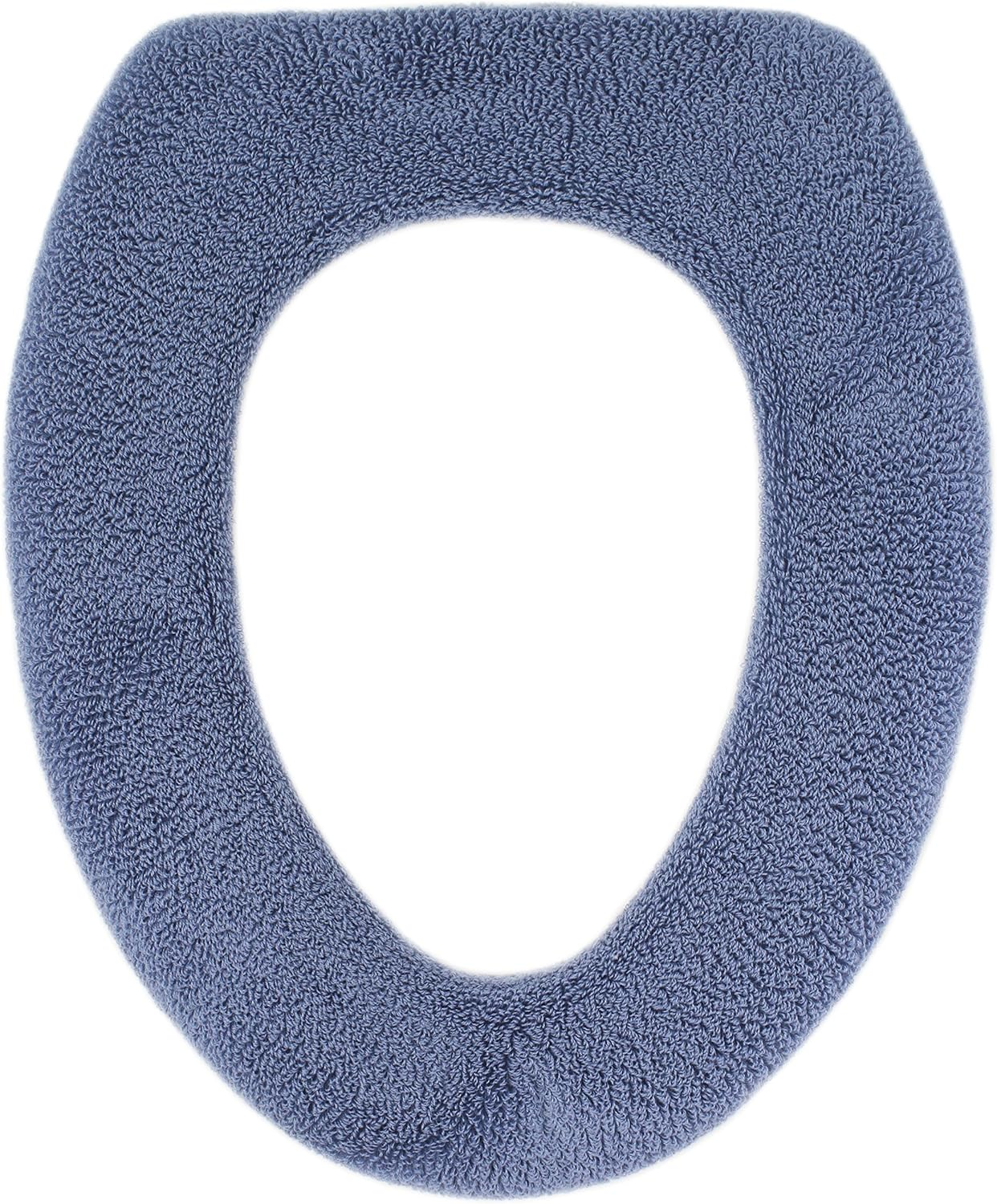 Soft Toilet Seat Cover - Plush, Thick Fabric Toilet Seat Warmer for round & Elongated 14X18