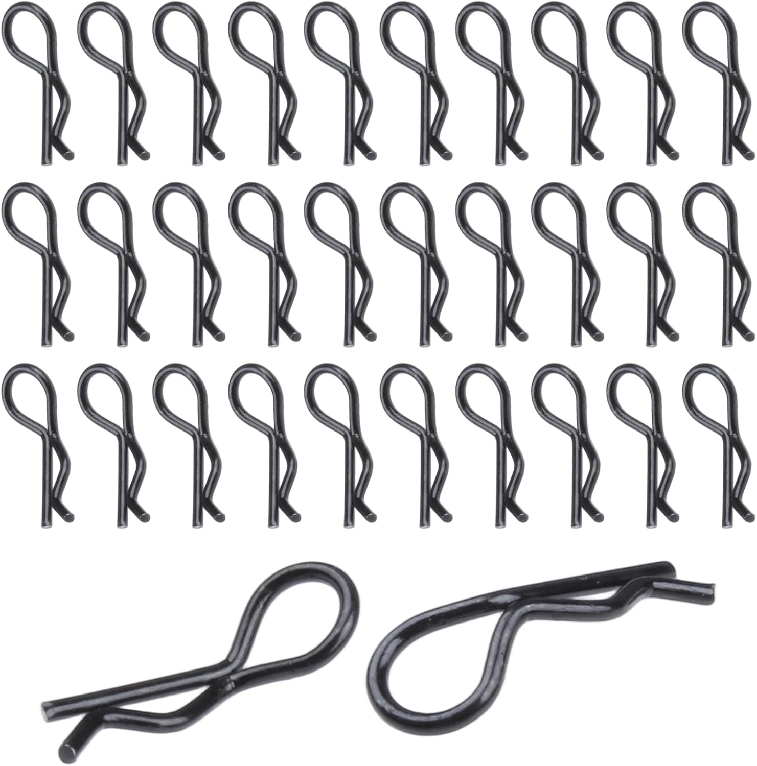 100Pcs Mini Body Clips R Pins for 1/24 1/28 1/36 Scale Micro Cars Compatible with Axial SCX24 Deadbolt 90081 JLU CRC AXI00002 B17 Betty AXI00004