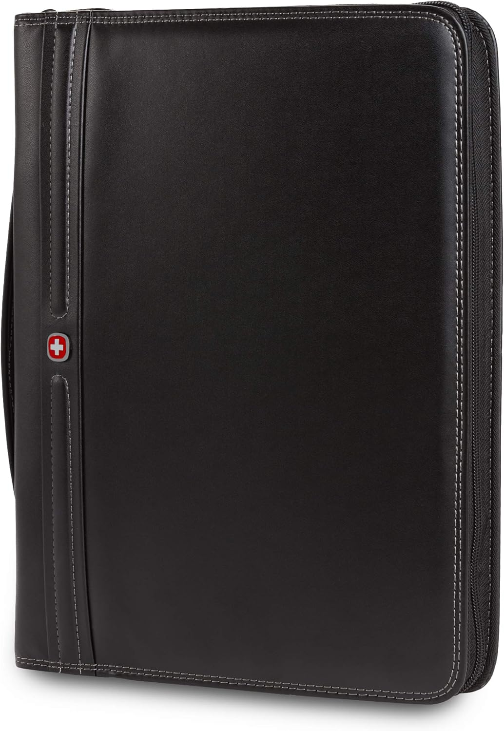 Concept Zippered Padfolio, Padded Document Organizer, Black