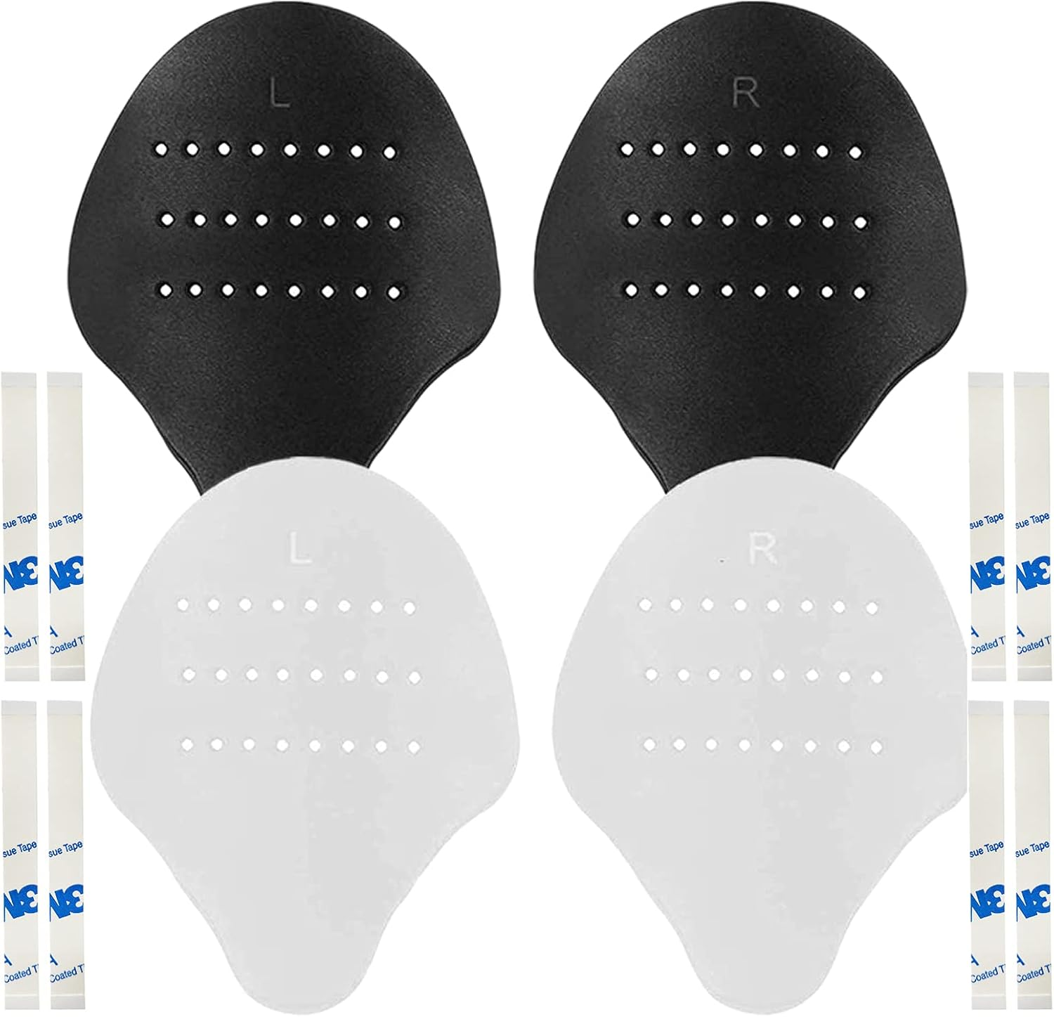 2 Pairs Shoe Creases Protector Toe Box 2.0 Upgraded Anti-Wrinkle Sport Shoe Creases, Soft Material Comfortable Shoe Inserts for Men and Women 4-12