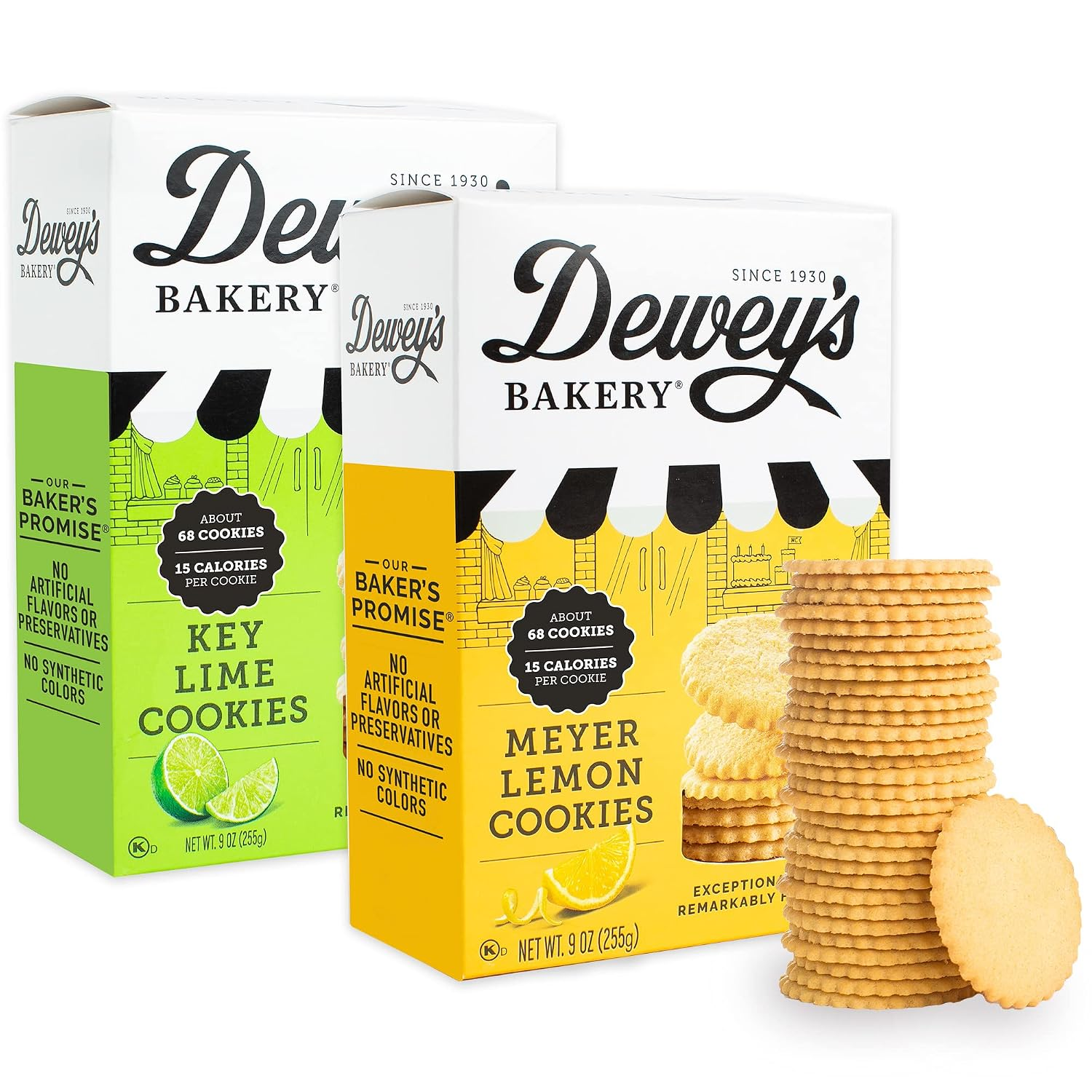 Meyer Lemon and Key Lime Cookie Thins, 2 Pack, 9 Oz, Crispy