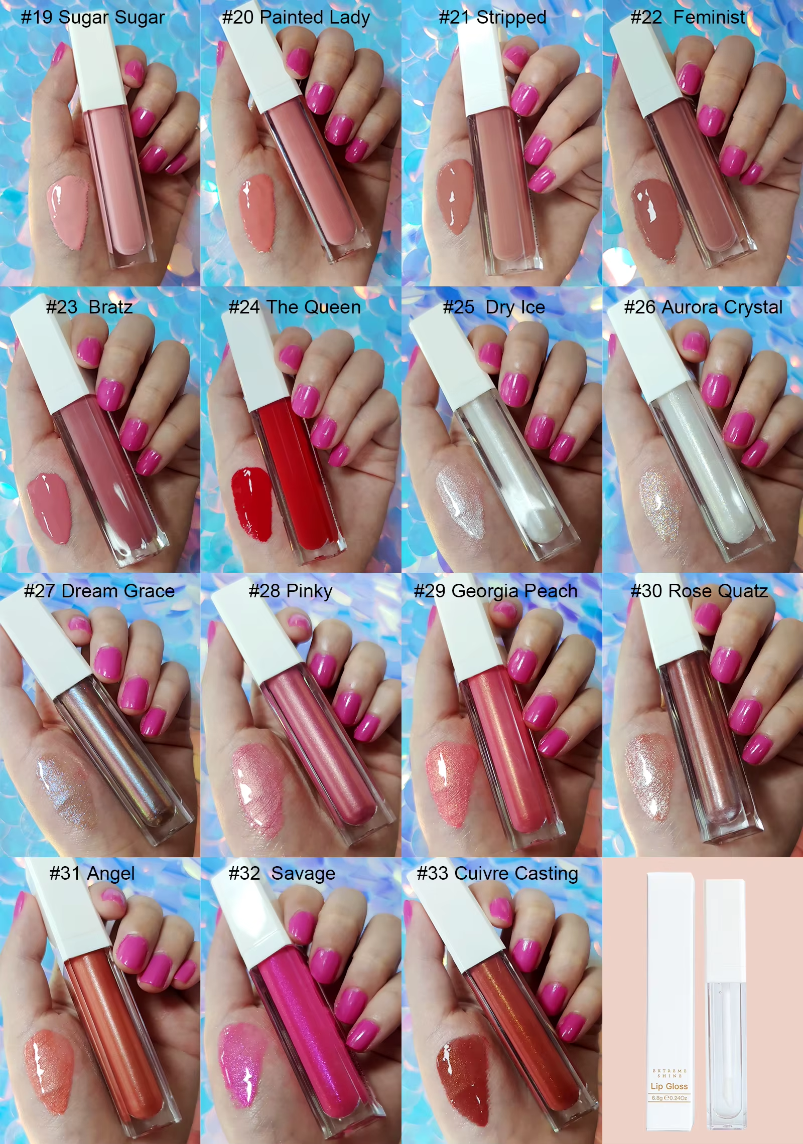 DIY Lipgloss High Pigment Premade Glossy Bulk Vegan Clear Oil Lipgloss Base Gel Versagel Lip Gloss Base