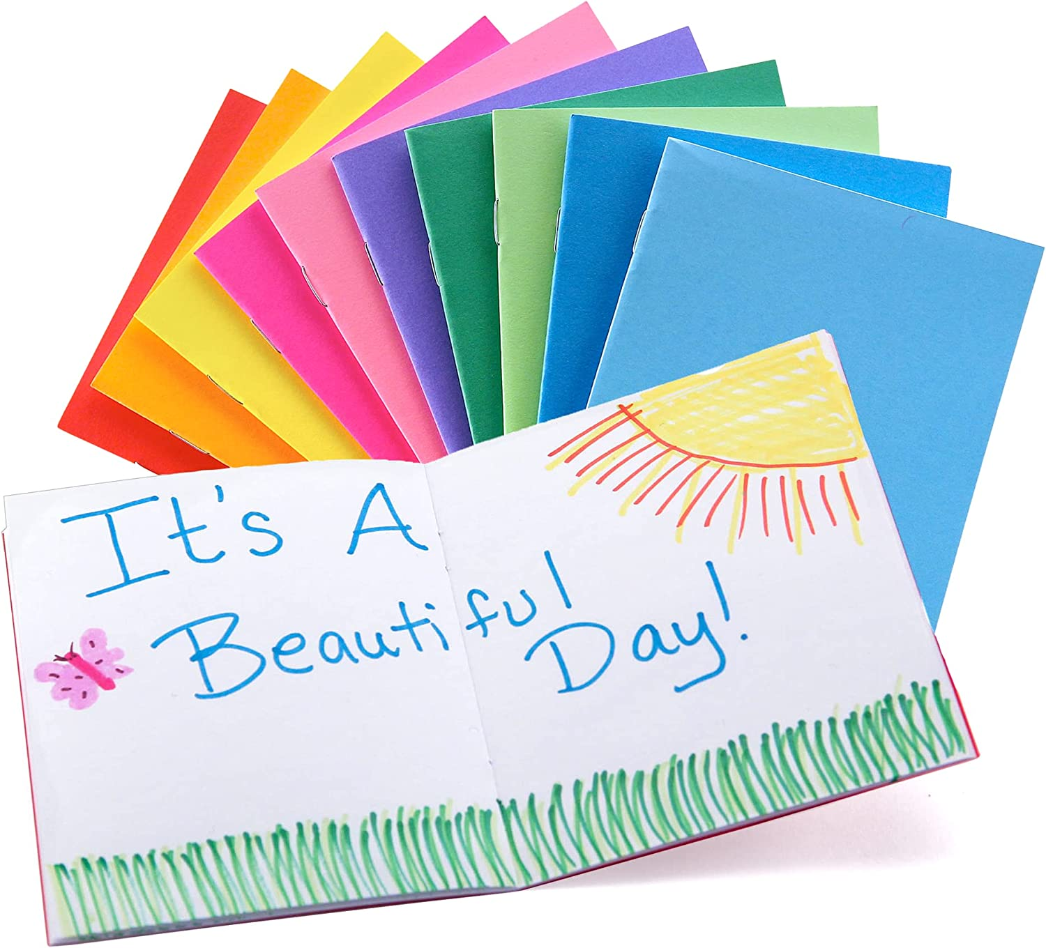 Hygloss Products - 77640 Colorful Blank Books – Books for Journaling, Sketching