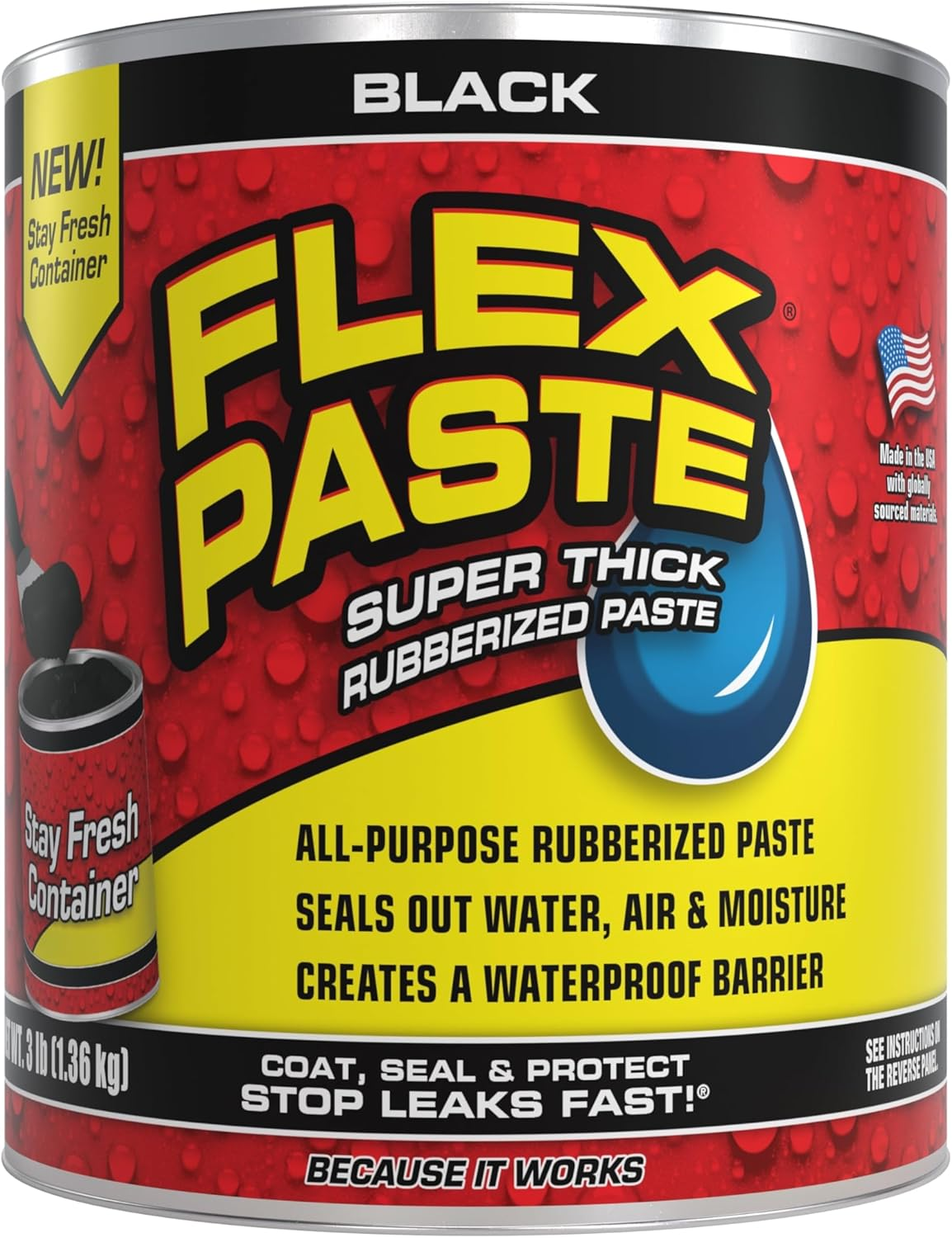 Flex Paste Super Thick Waterproof Rubberized Paste 1.36 Kg, White - Picture 10 of 14